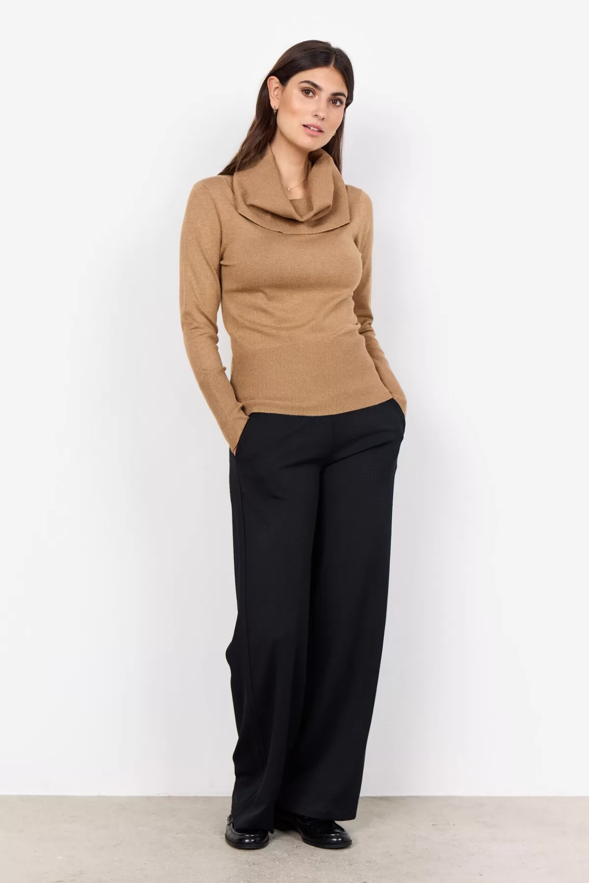 Soyaconcept Knitwear-SC-DOLLIE 305 Pullover Camel