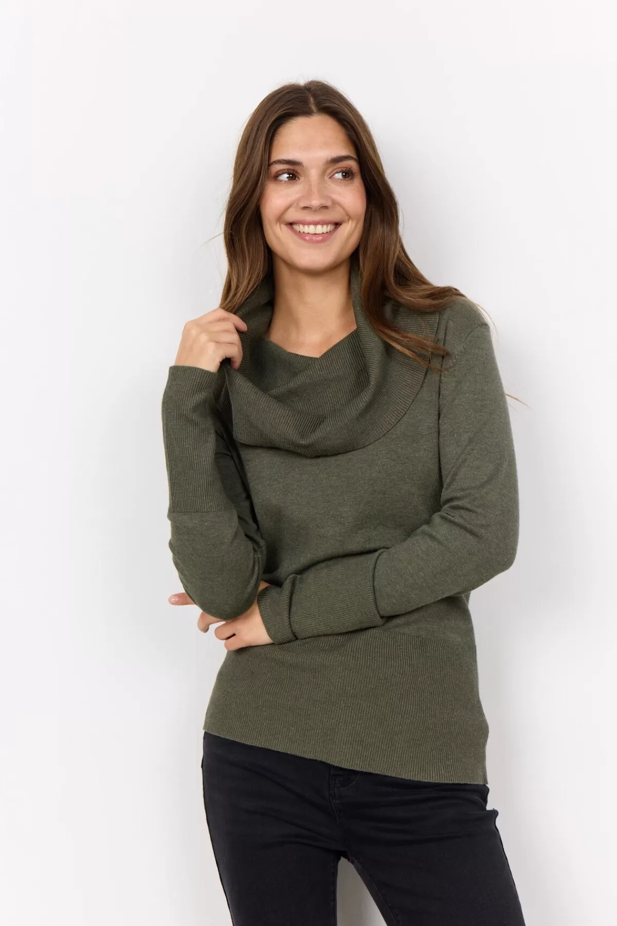 Soyaconcept Knitwear-SC-DOLLIE 305 Pullover Dark green