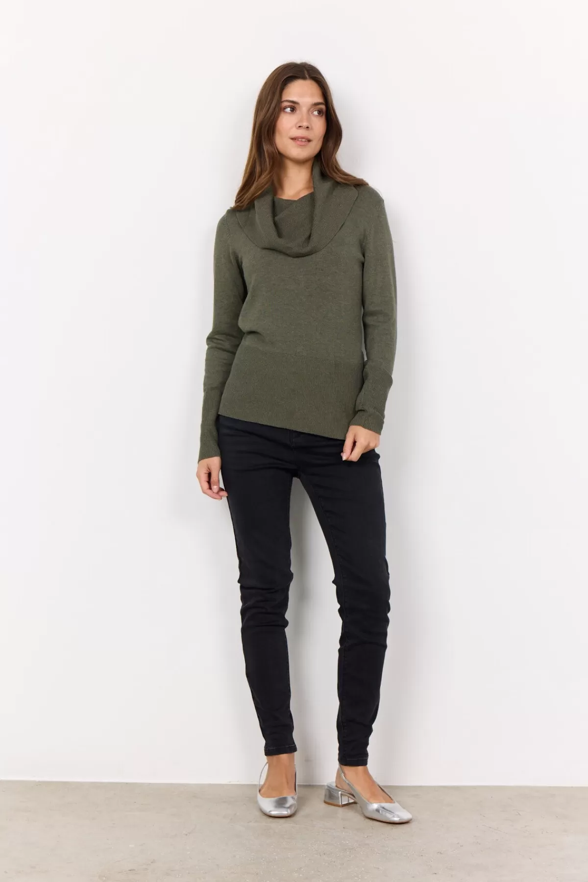 Soyaconcept Knitwear-SC-DOLLIE 305 Pullover Dark green
