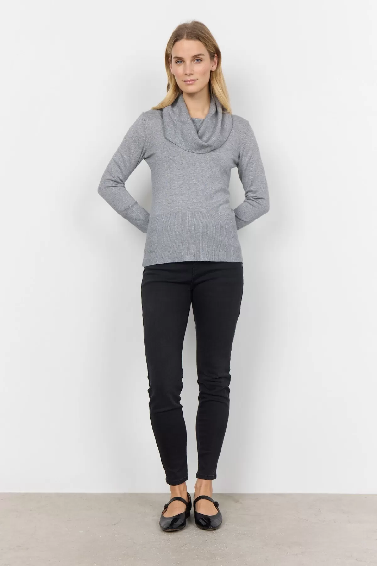 Soyaconcept Knitwear-SC-DOLLIE 305 Pullover Grey