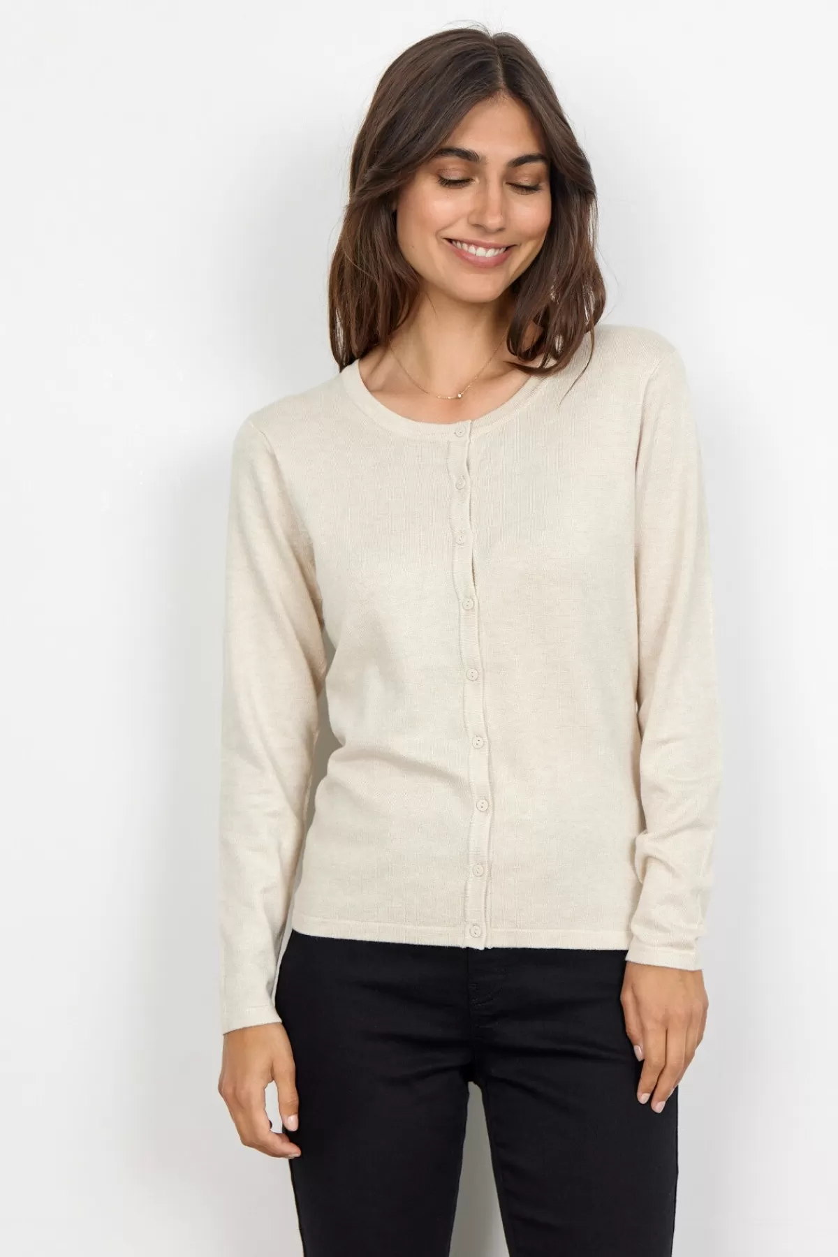Soyaconcept Cardigans-SC-DOLLIE 446 Cardigan Cream