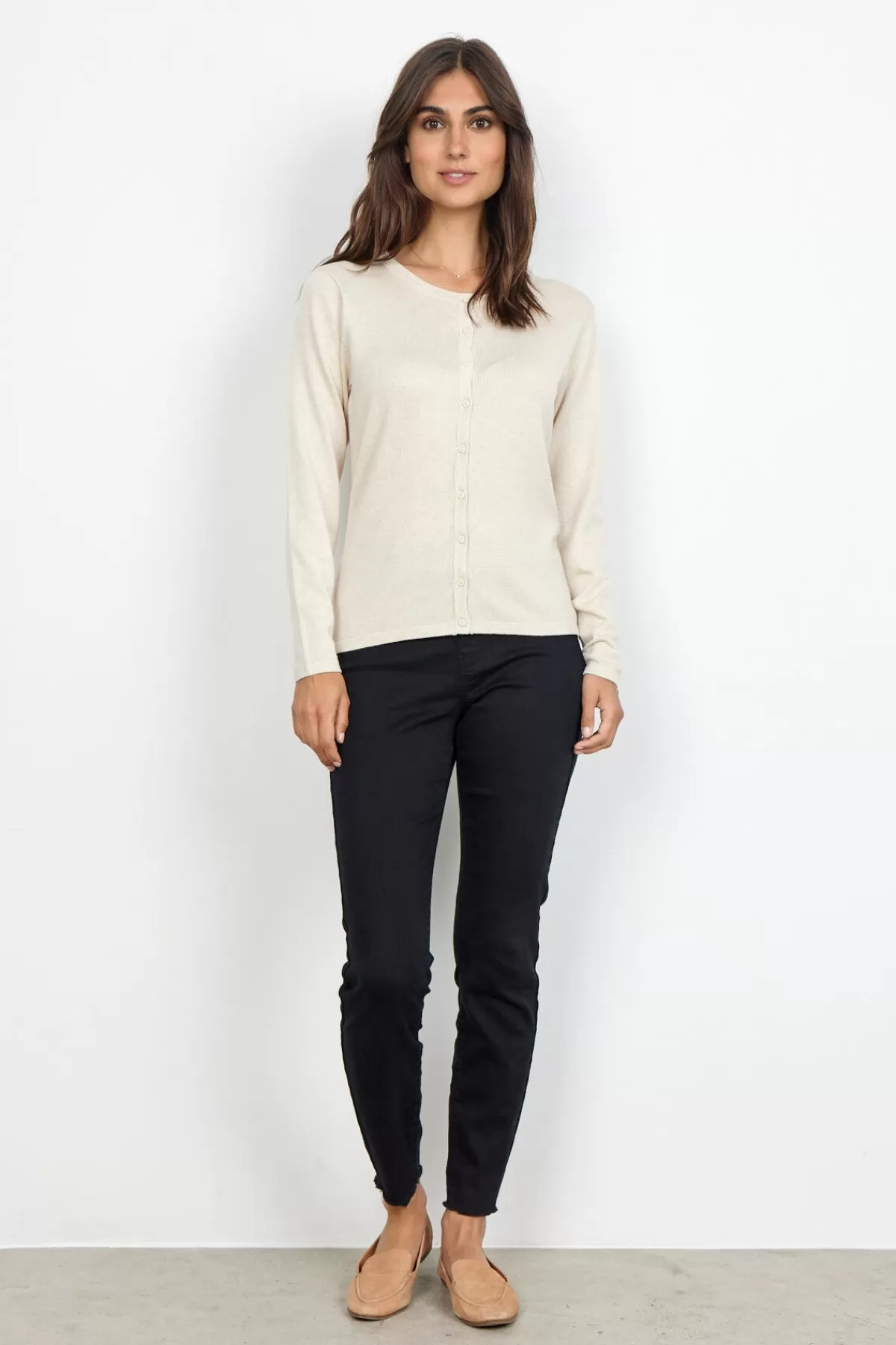 Soyaconcept Cardigans-SC-DOLLIE 446 Cardigan Cream