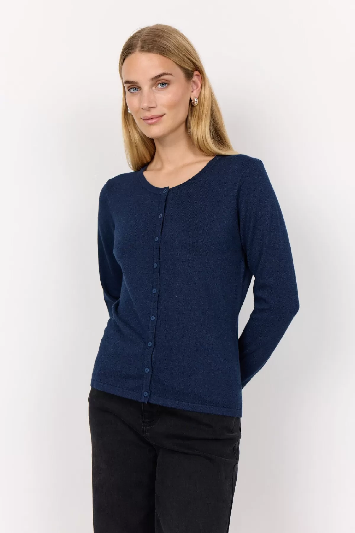Soyaconcept Knitwear | Cardigans-SC-DOLLIE 446 Cardigan Dark blue