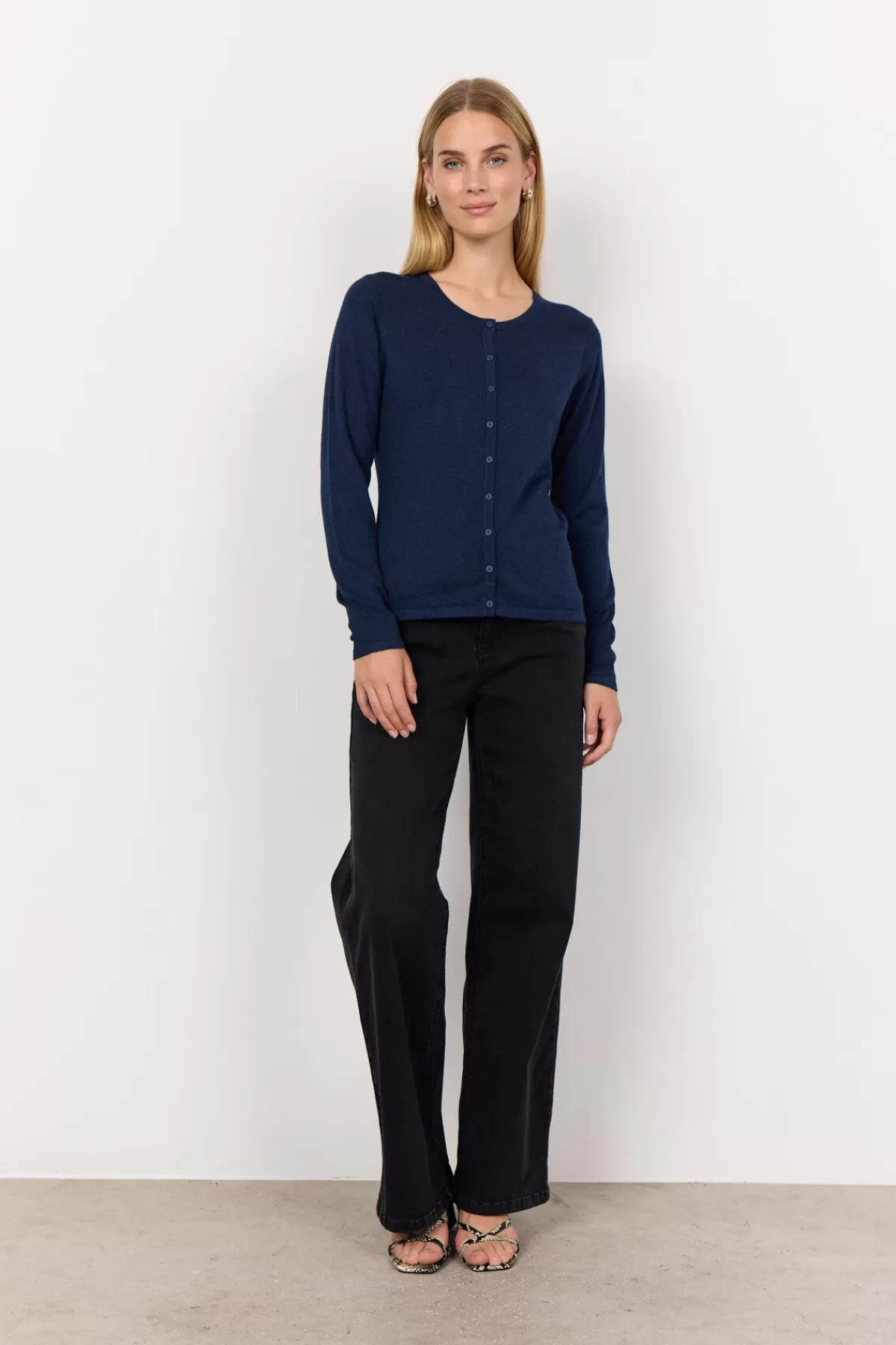 Soyaconcept Knitwear | Cardigans-SC-DOLLIE 446 Cardigan Dark blue