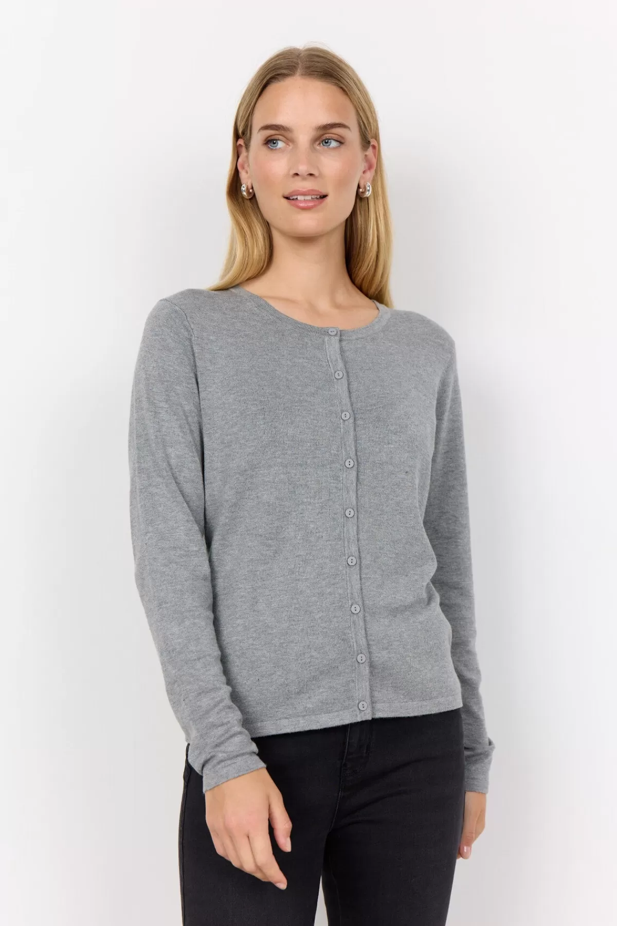 Soyaconcept Cardigans | Knitwear-SC-DOLLIE 446 Cardigan Grey
