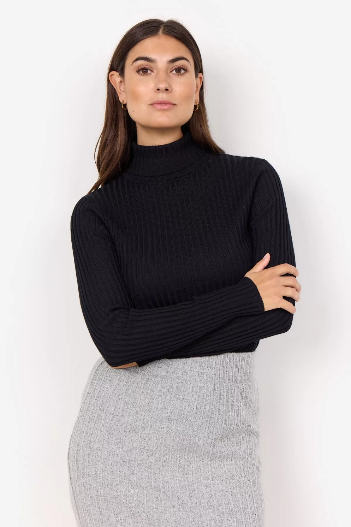 Soyaconcept Knitwear-SC-DOLLIE 483 Pullover Black