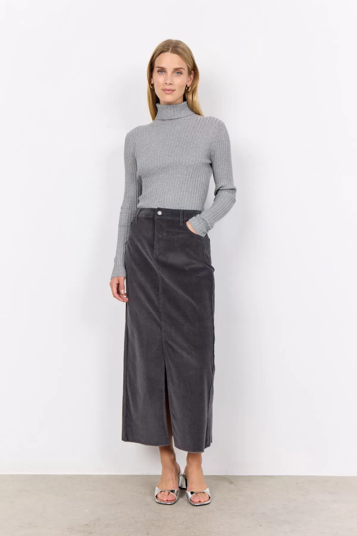 Soyaconcept Knitwear-SC-DOLLIE 483 Pullover Grey