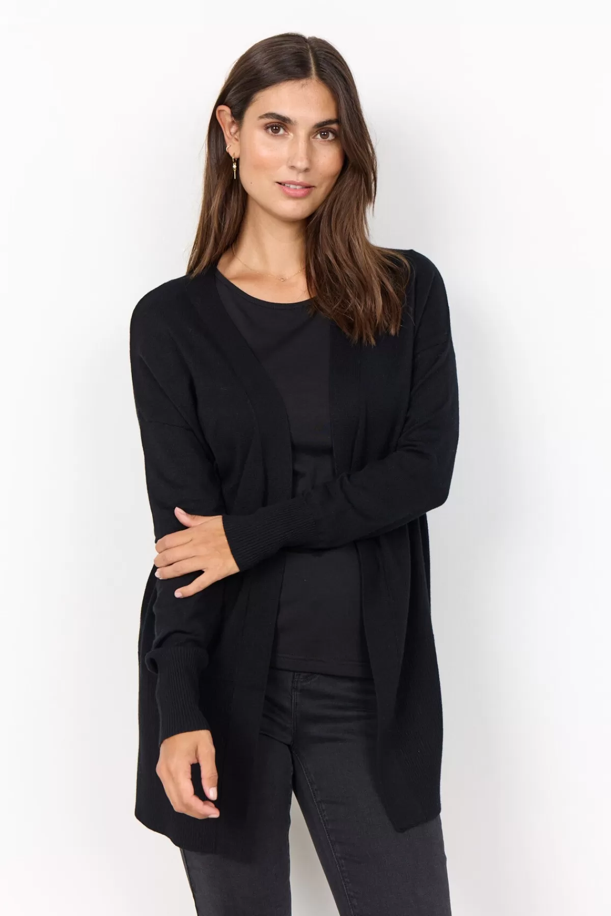 Soyaconcept Knitwear | Cardigans-SC-DOLLIE 523 Cardigan Black