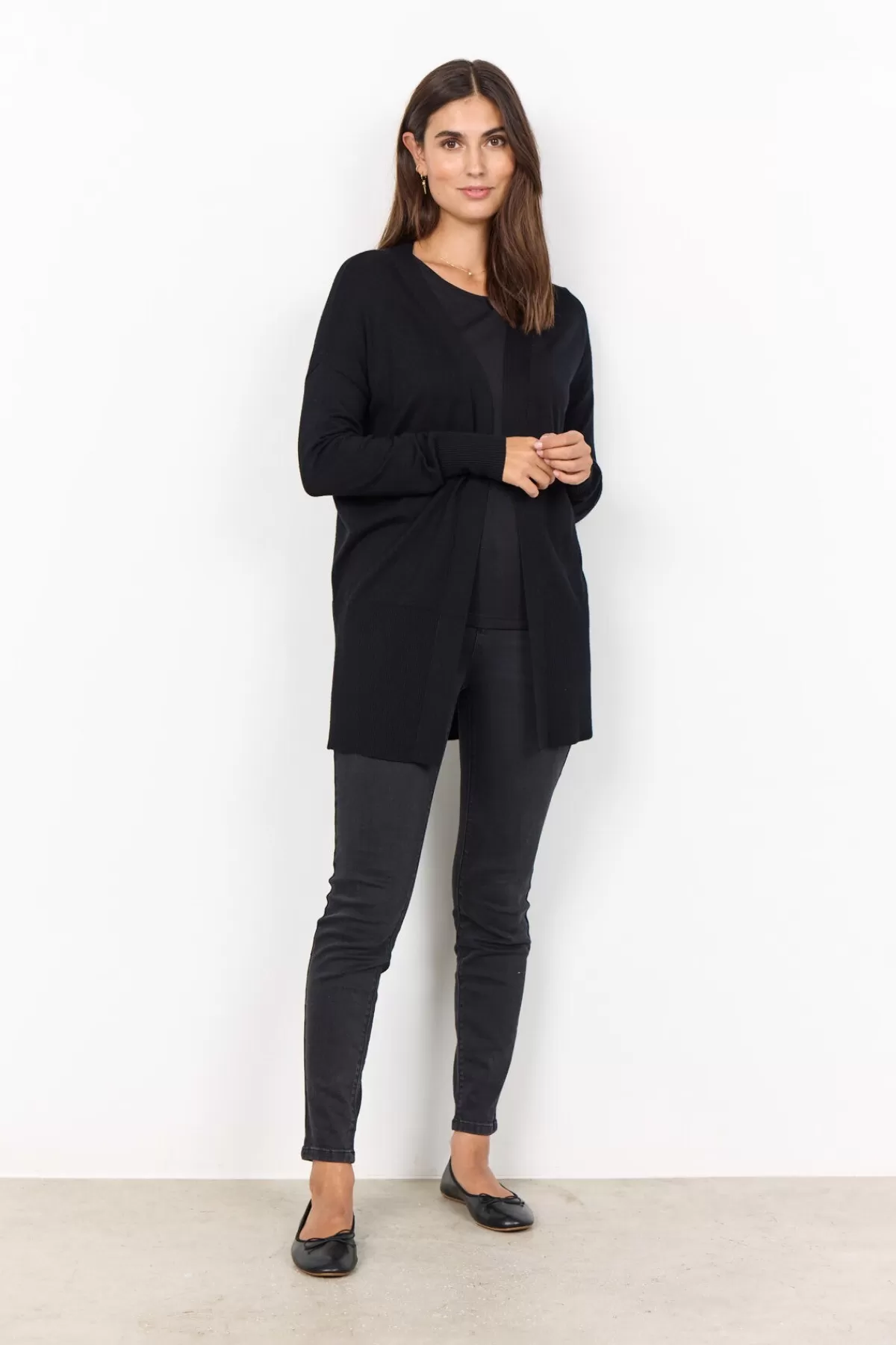 Soyaconcept Knitwear | Cardigans-SC-DOLLIE 523 Cardigan Black