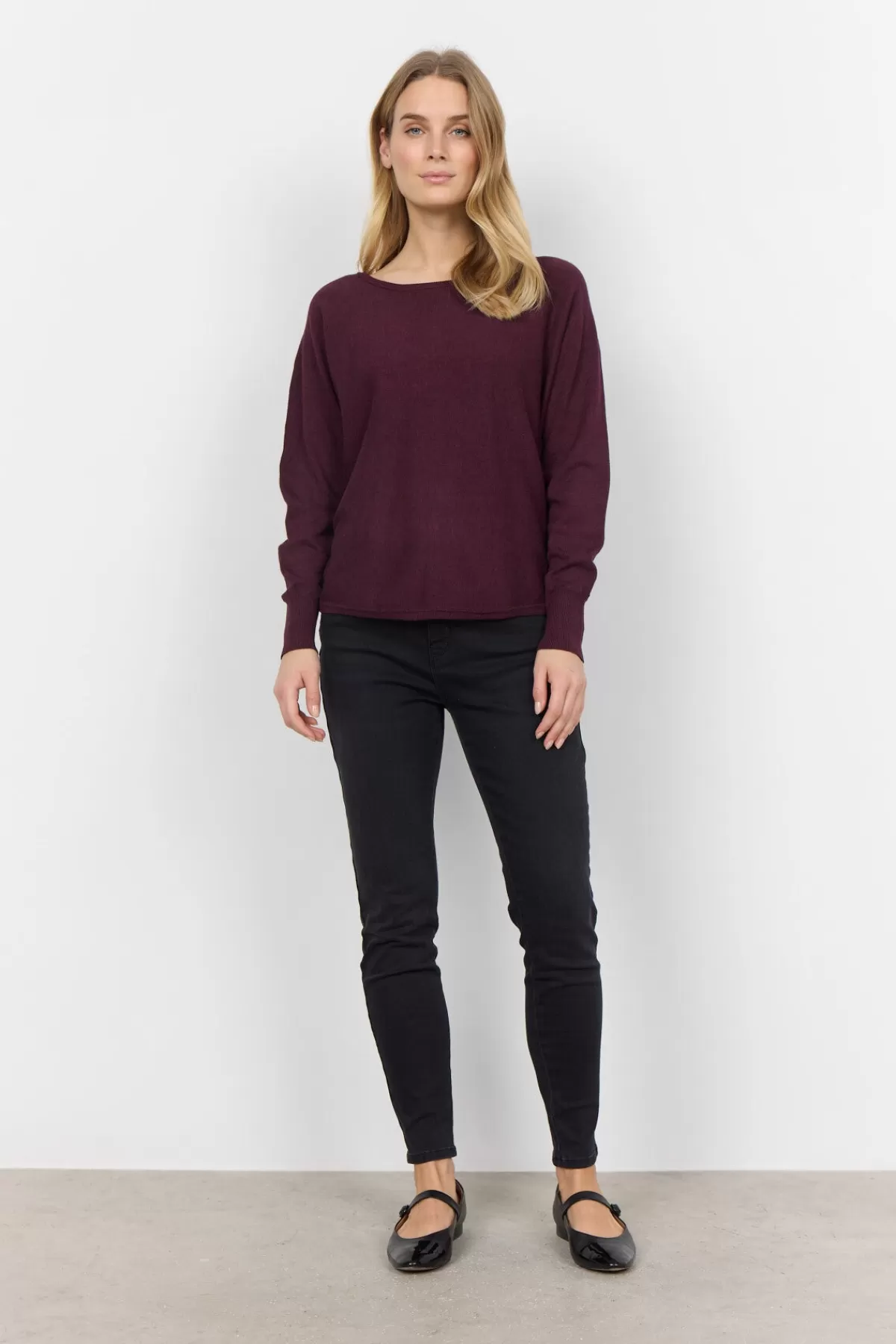 Soyaconcept Knitwear-SC-DOLLIE 620 Pullover Bordeaux