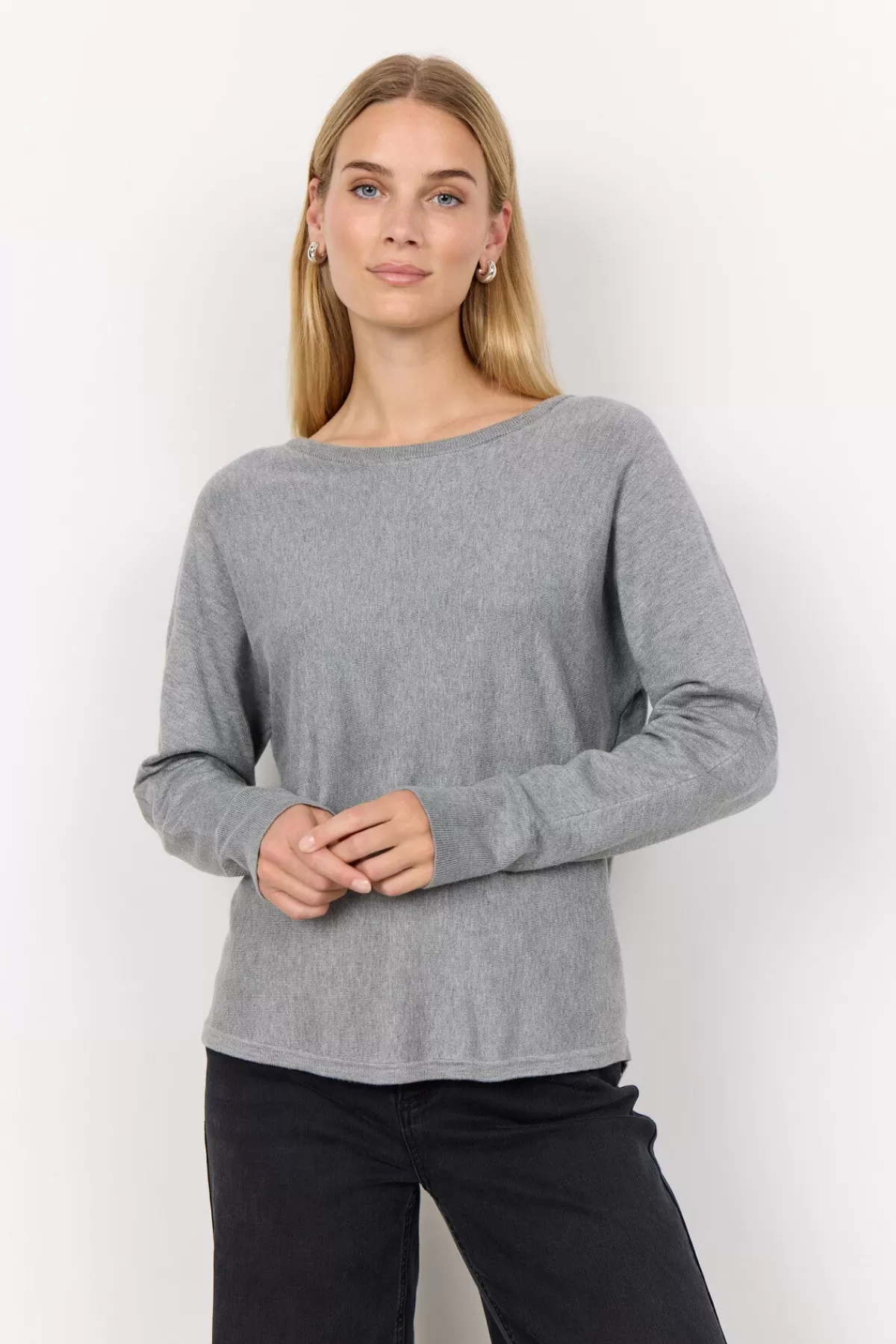 Soyaconcept Knitwear-SC-DOLLIE 620 Pullover Grey