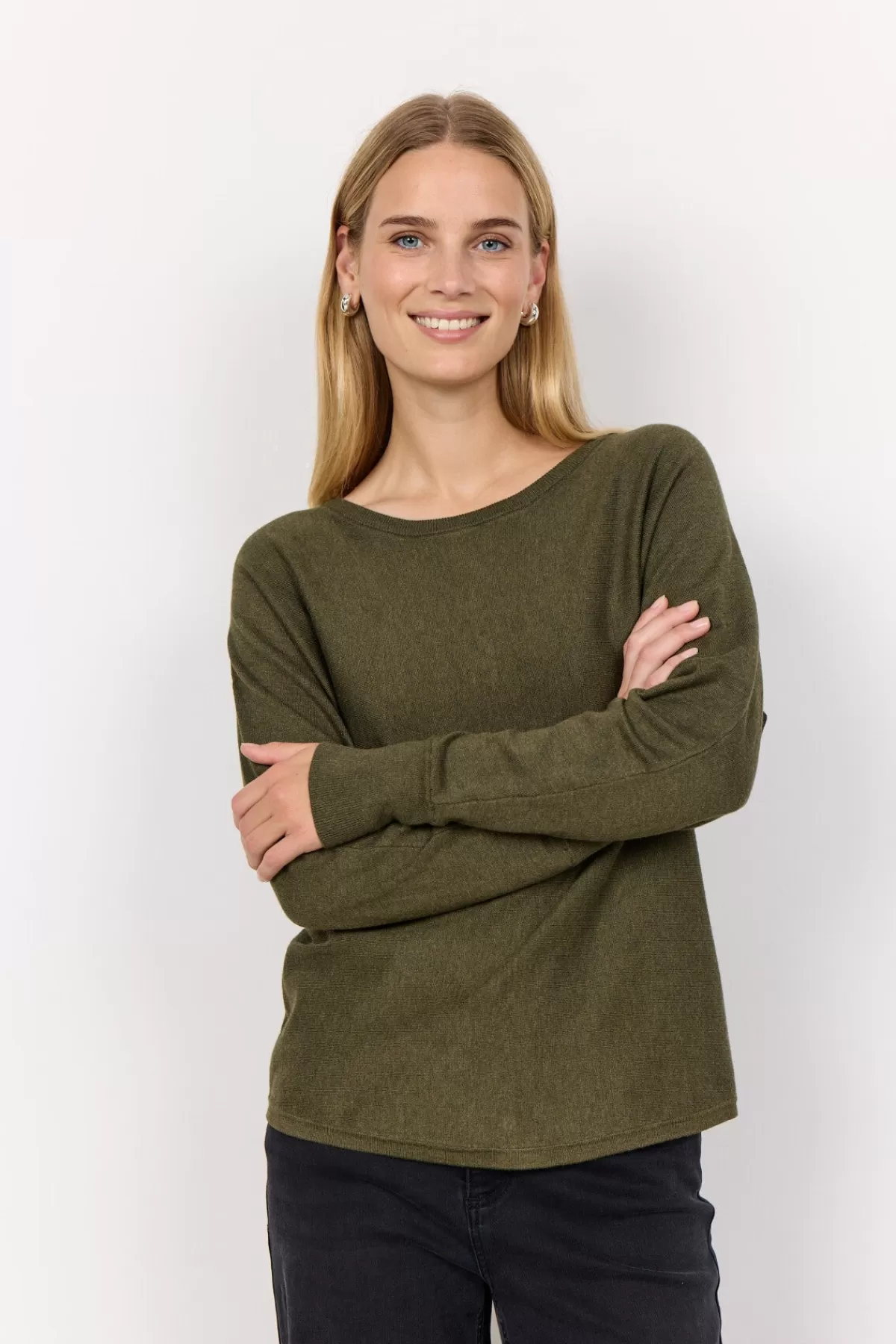 Soyaconcept Knitwear-SC-DOLLIE 620 Pullover Olive