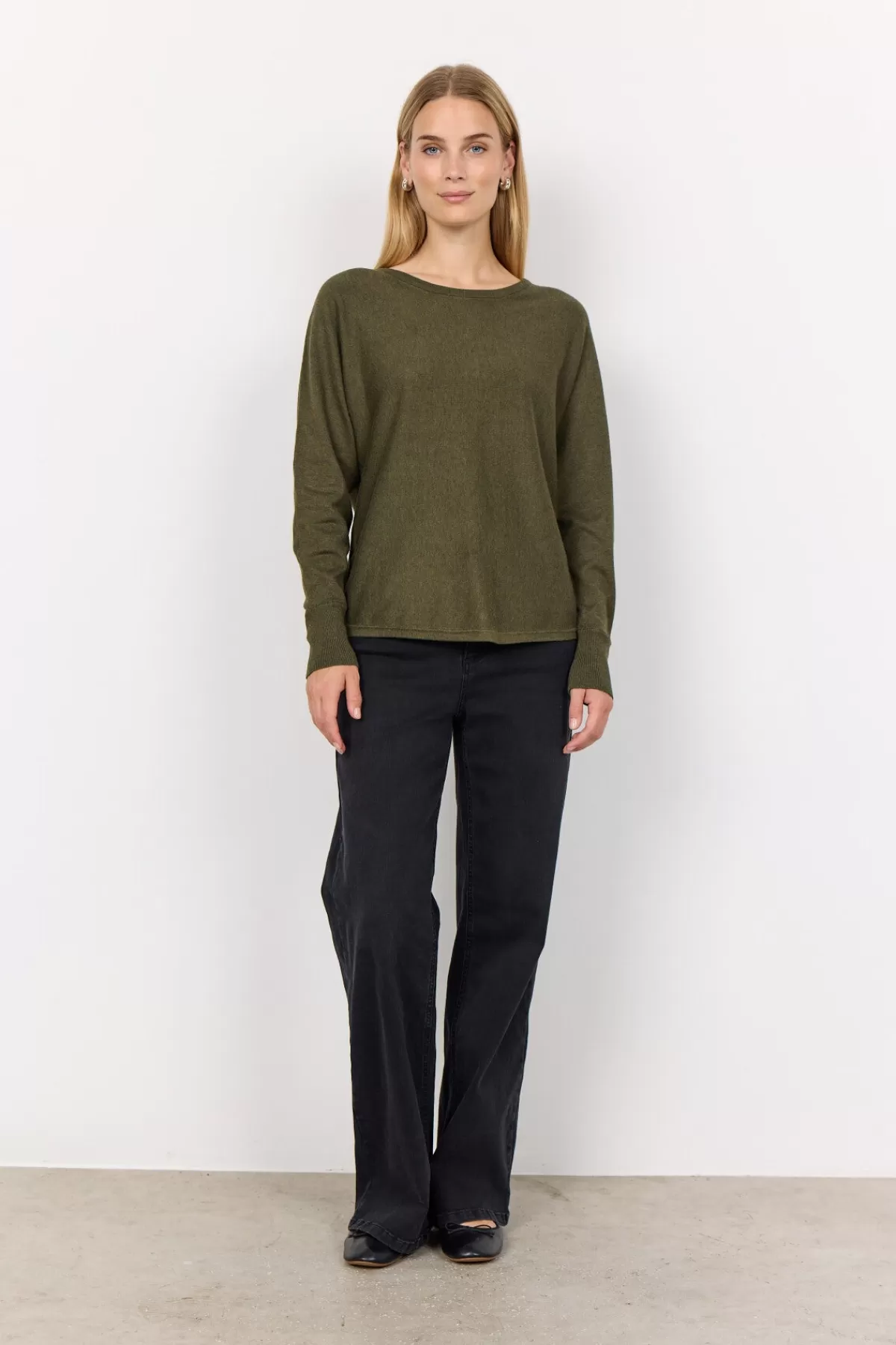 Soyaconcept Knitwear-SC-DOLLIE 620 Pullover Olive