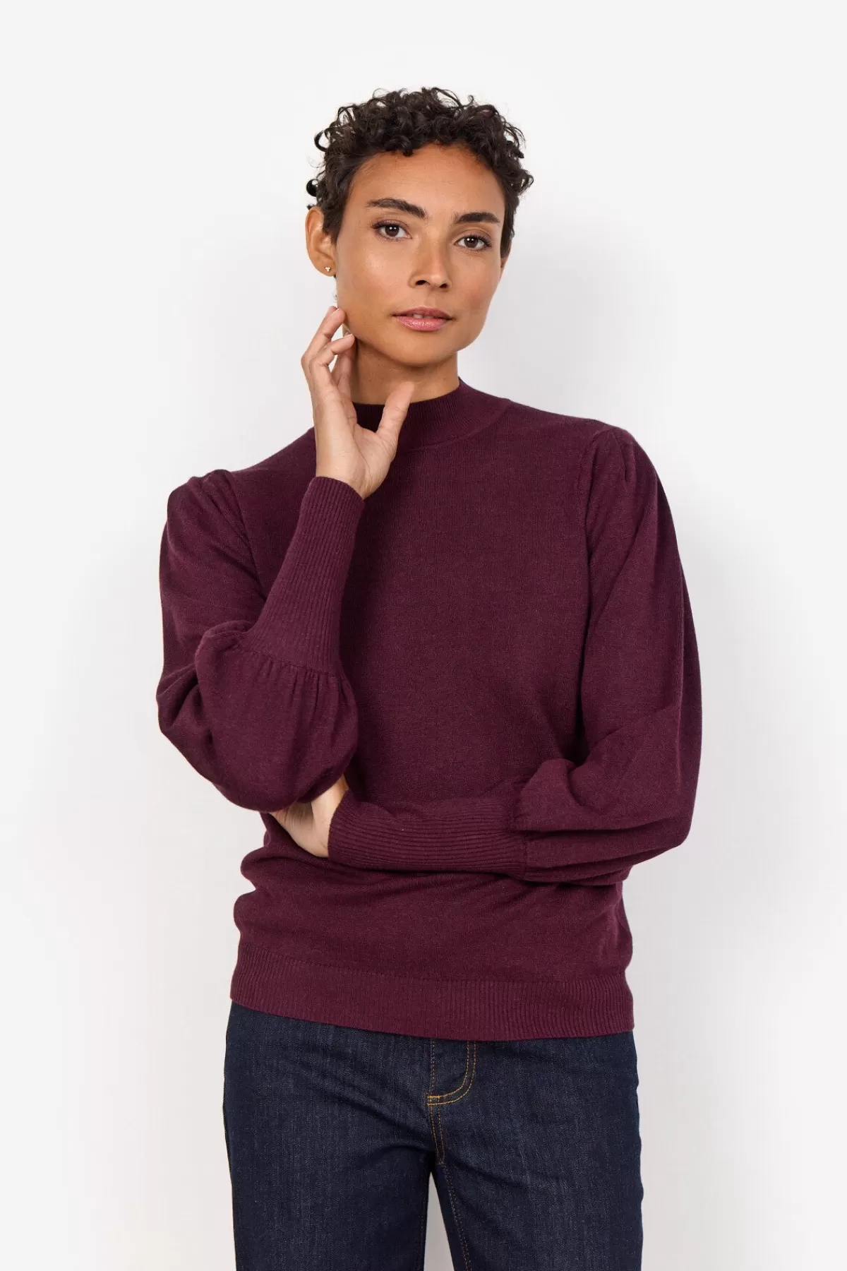 Soyaconcept Knitwear-SC-DOLLIE 666 Pullover Bordeaux
