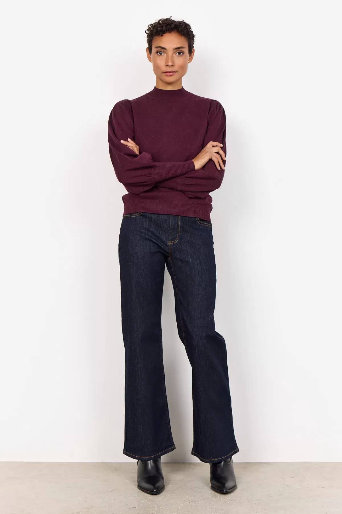 Soyaconcept Knitwear-SC-DOLLIE 666 Pullover Bordeaux