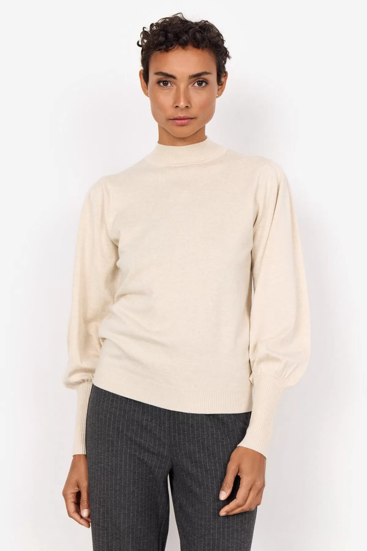 Soyaconcept Knitwear-SC-DOLLIE 666 Pullover Cream