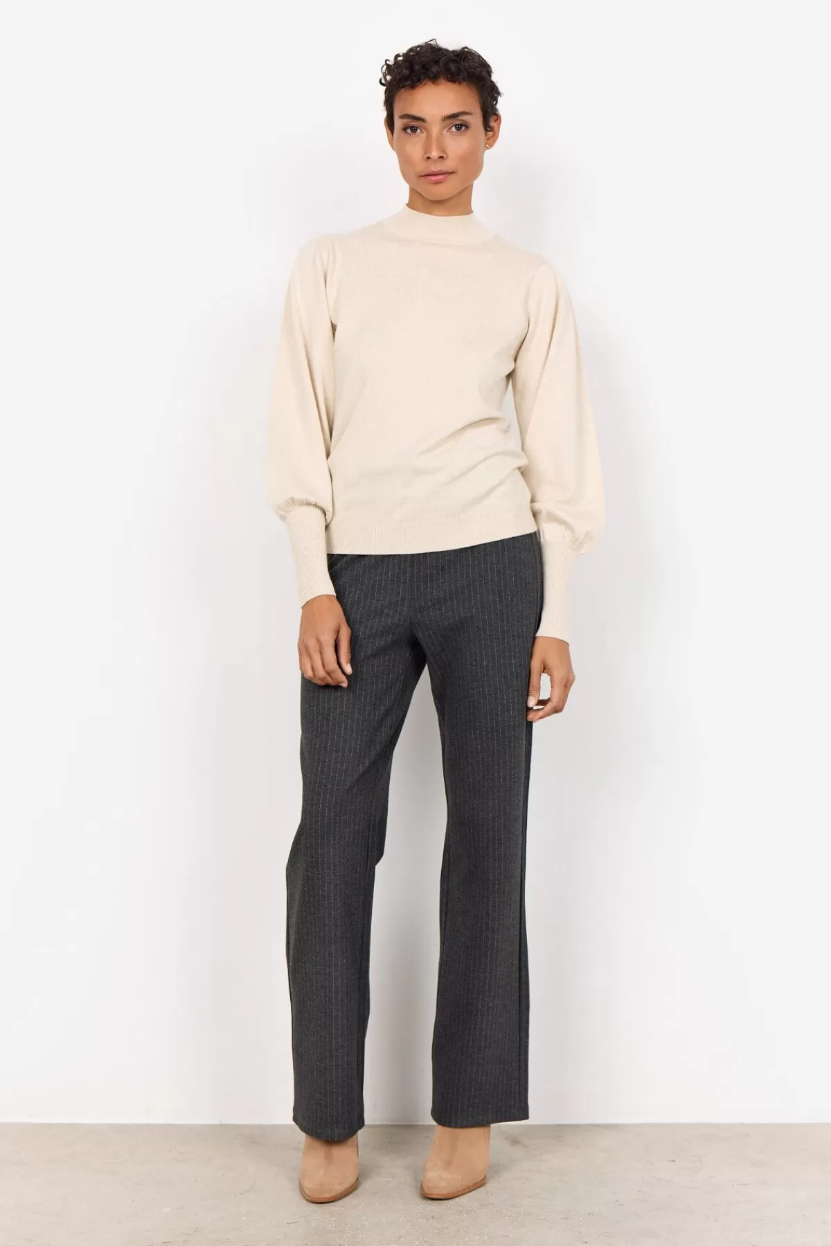 Soyaconcept Knitwear-SC-DOLLIE 666 Pullover Cream