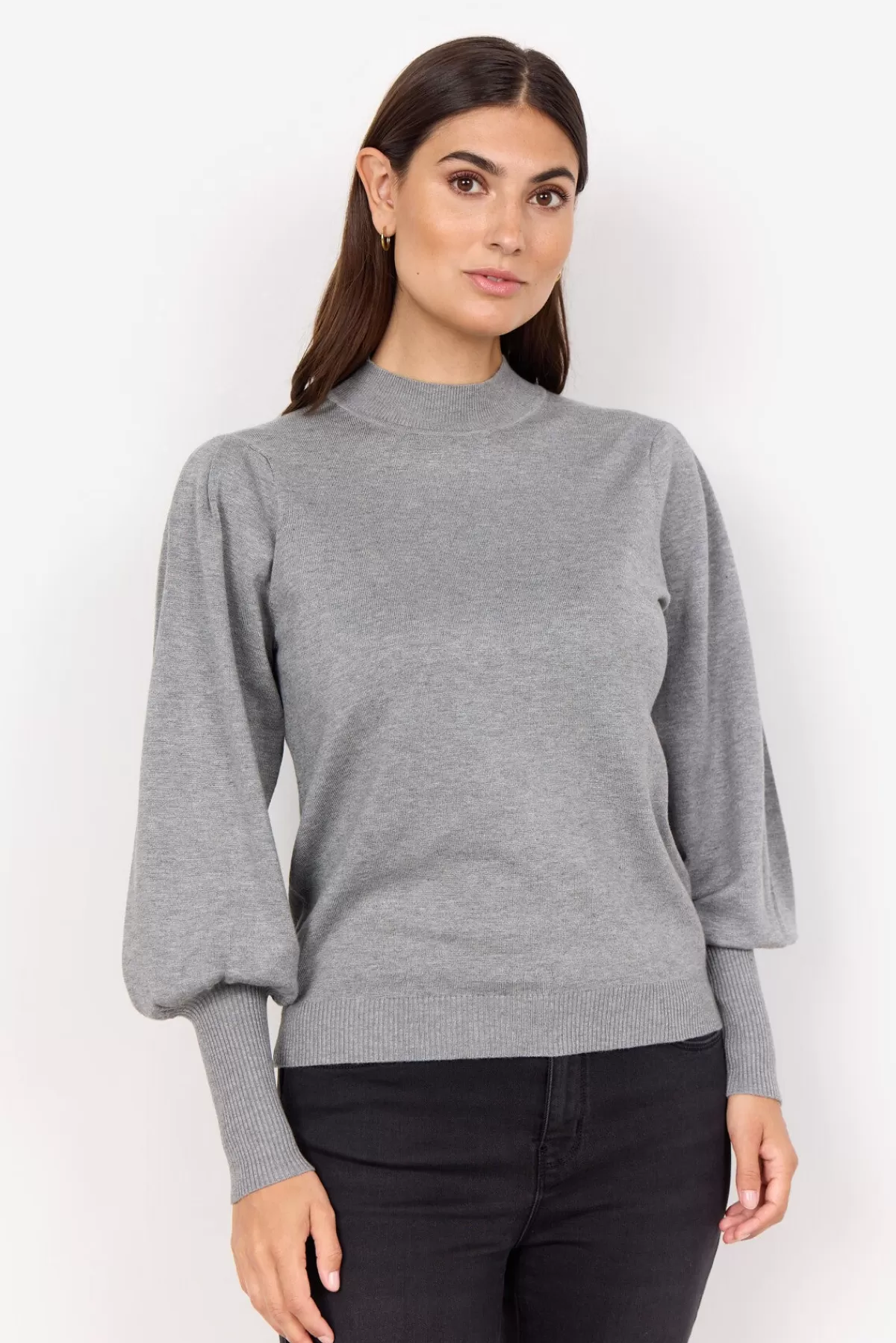 Soyaconcept Knitwear-SC-DOLLIE 666 Pullover Grey