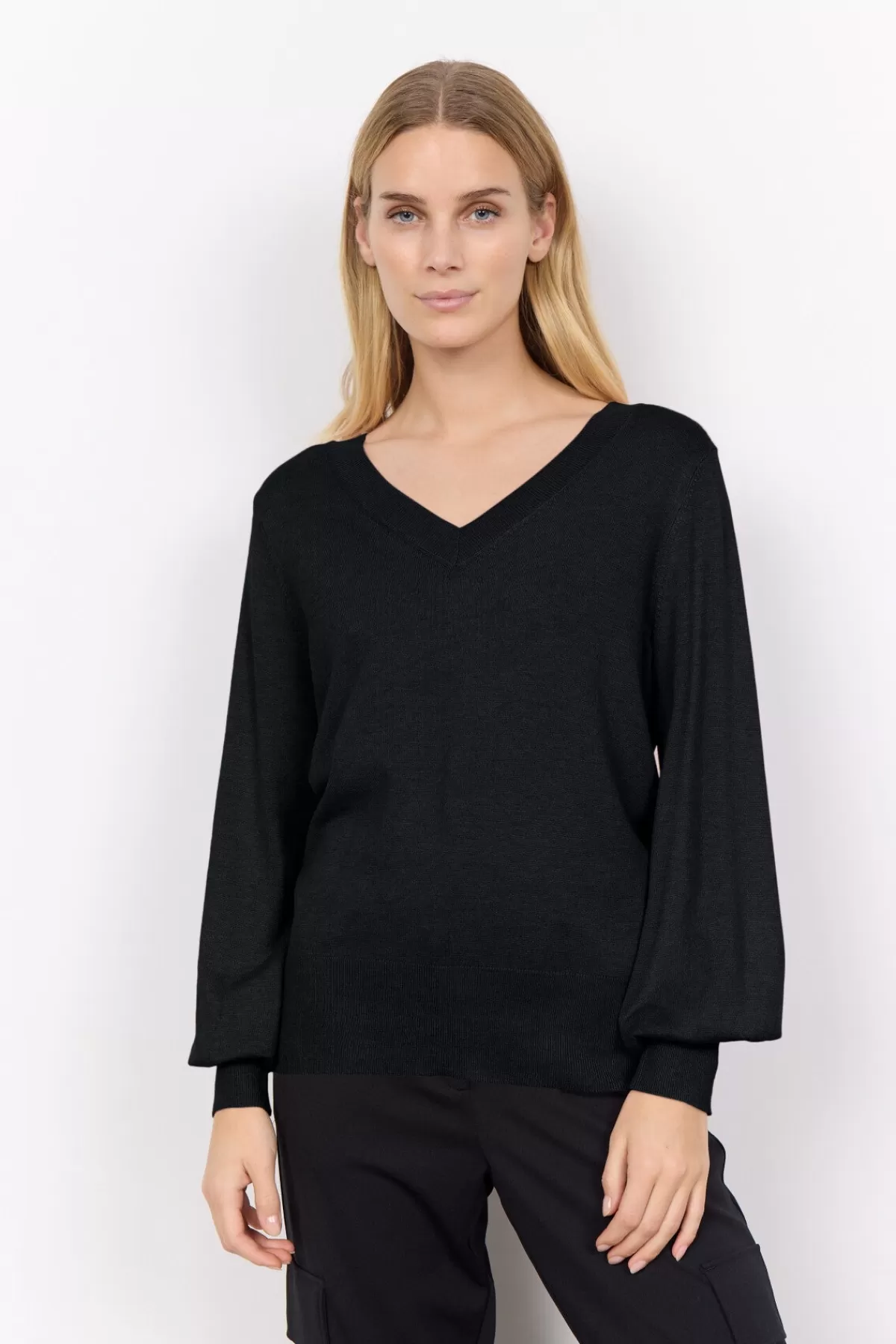 Soyaconcept Knitwear-SC-DOLLIE 738 Pullover Black