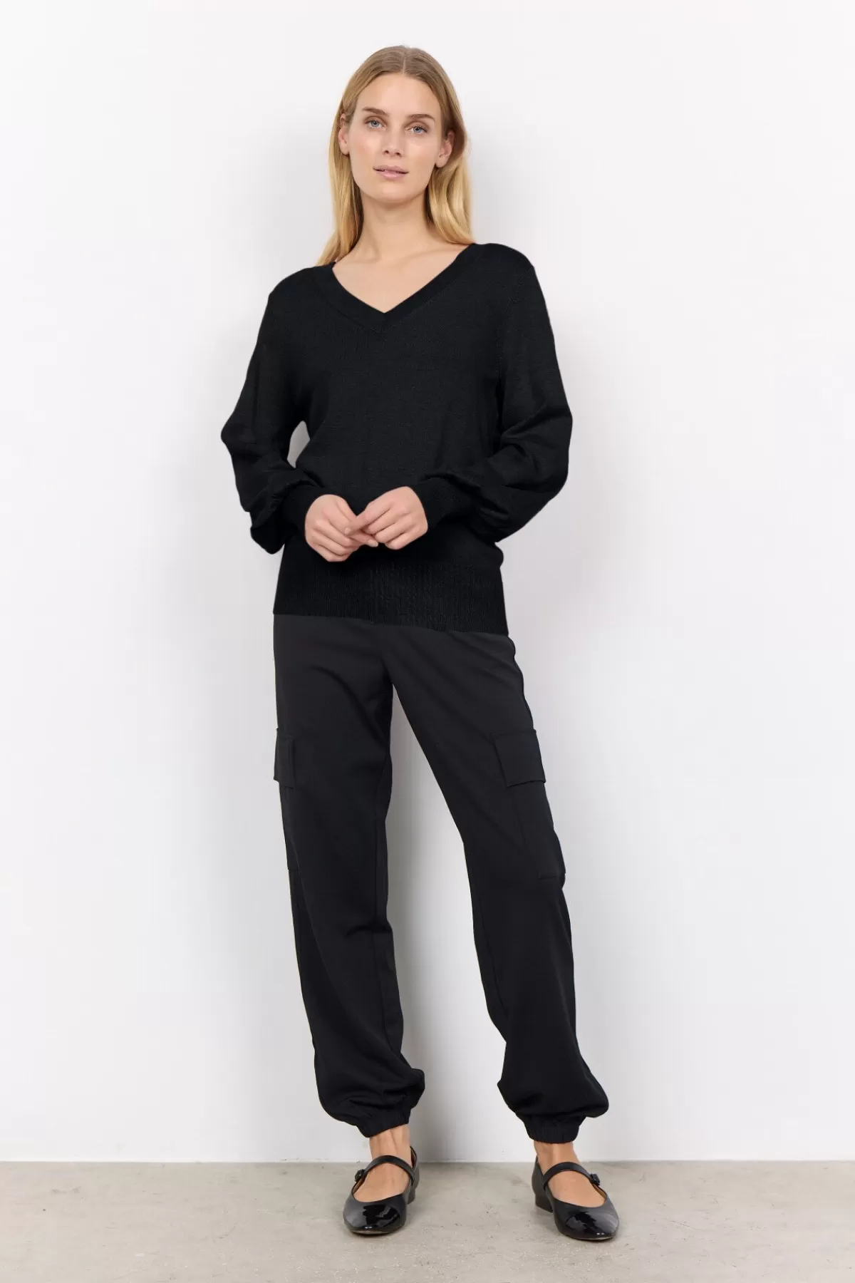 Soyaconcept Knitwear-SC-DOLLIE 738 Pullover Black