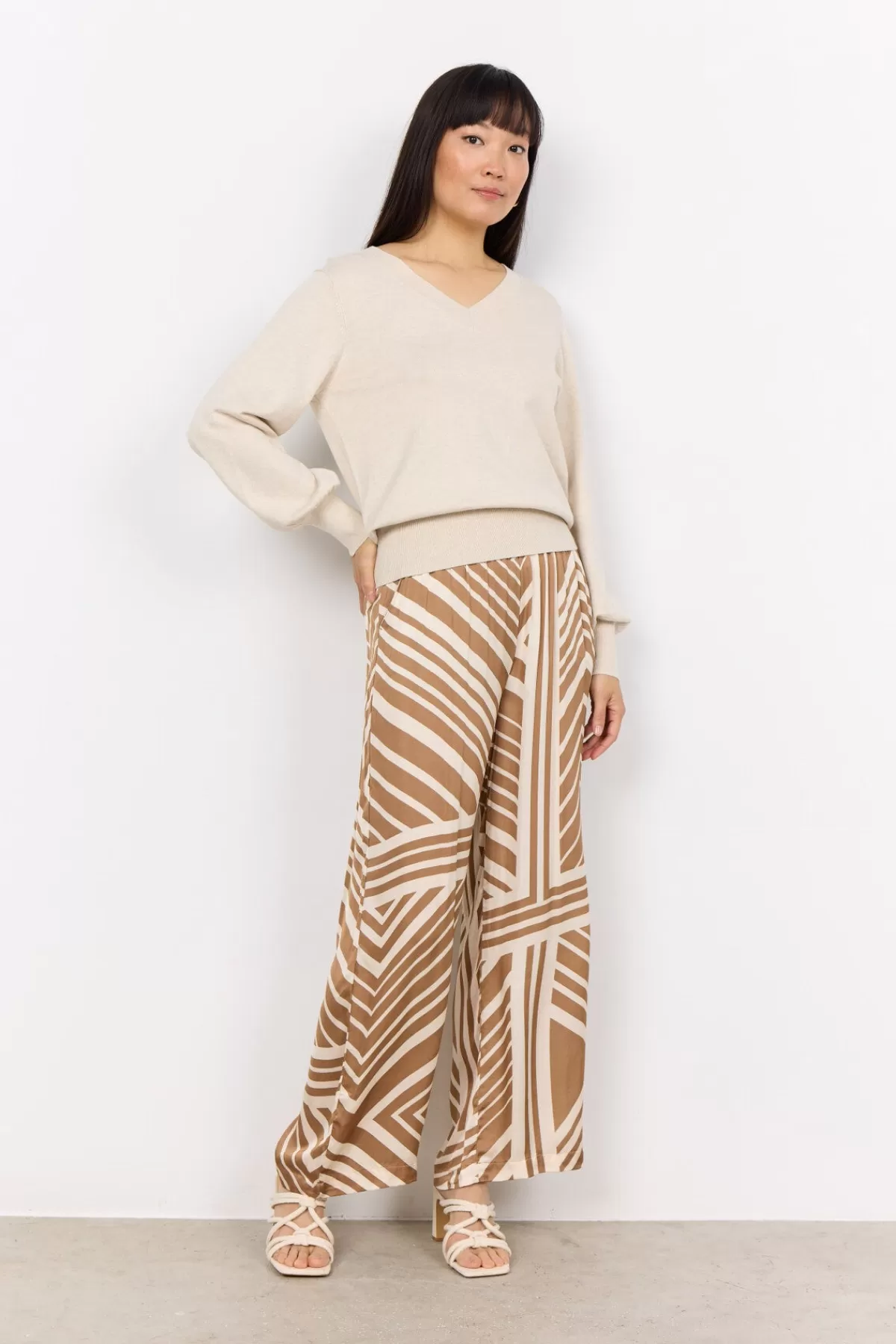 Soyaconcept Knitwear-SC-DOLLIE 738 Pullover Cream