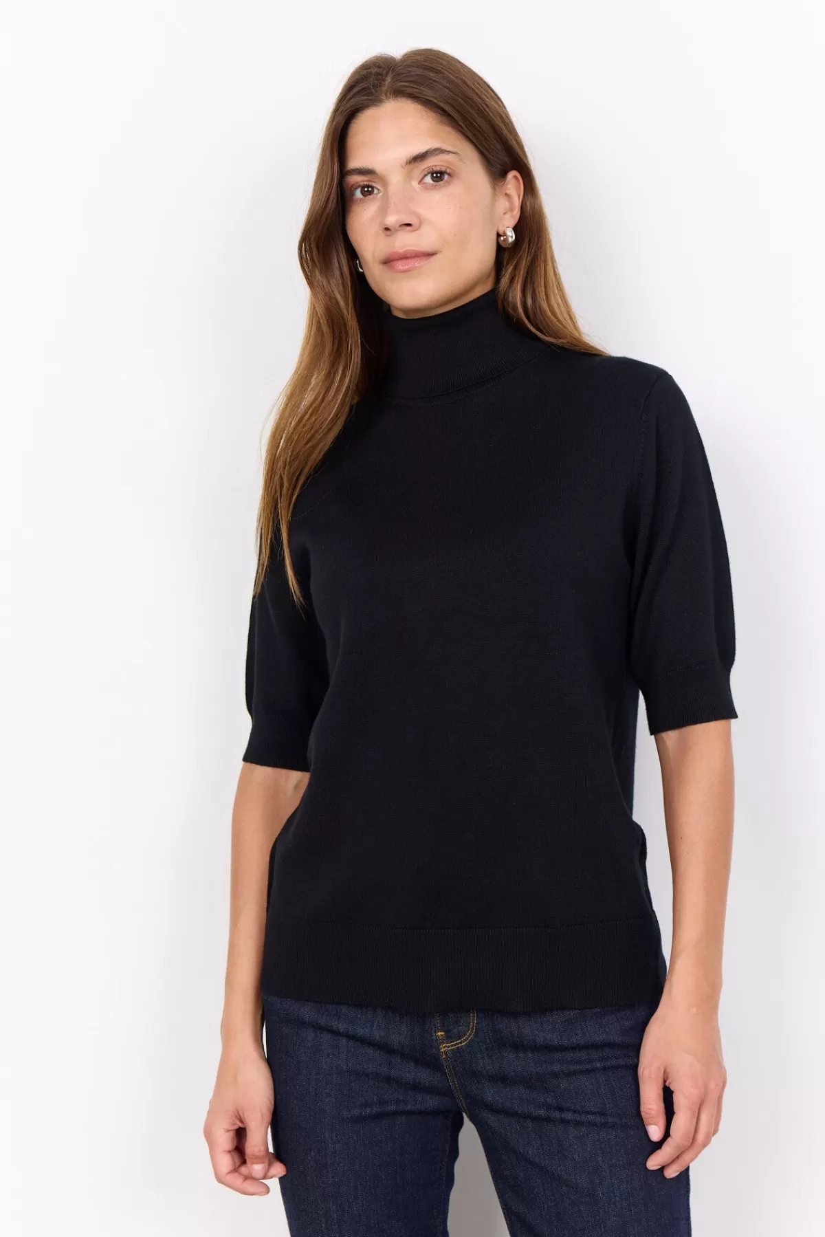 Soyaconcept Knitwear-SC-DOLLIE 740 Pullover Black