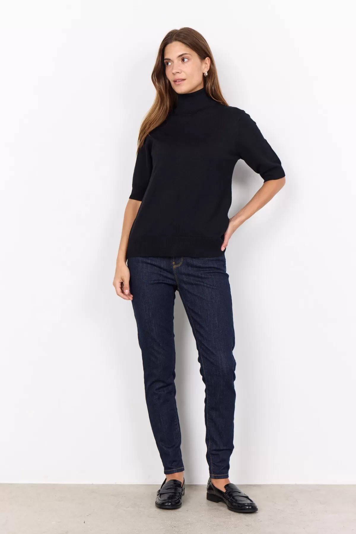 Soyaconcept Knitwear-SC-DOLLIE 740 Pullover Black