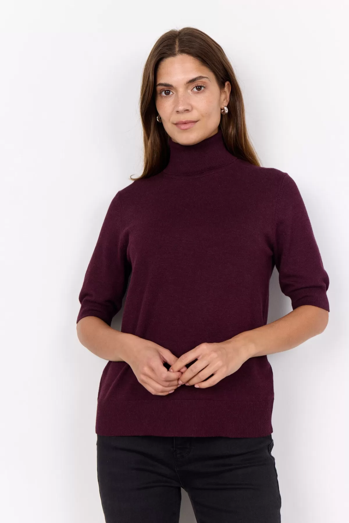 Soyaconcept Knitwear-SC-DOLLIE 740 Pullover Bordeaux
