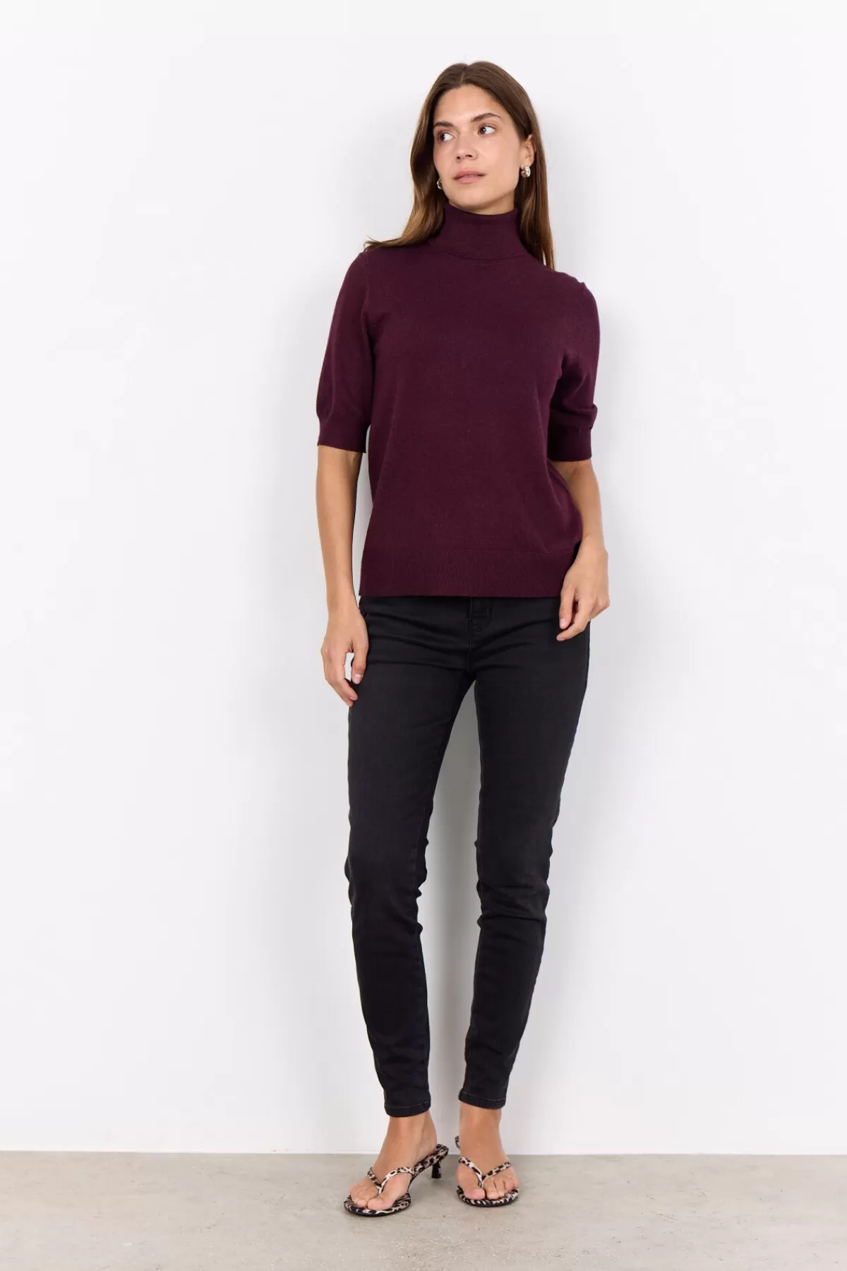 Soyaconcept Knitwear-SC-DOLLIE 740 Pullover Bordeaux