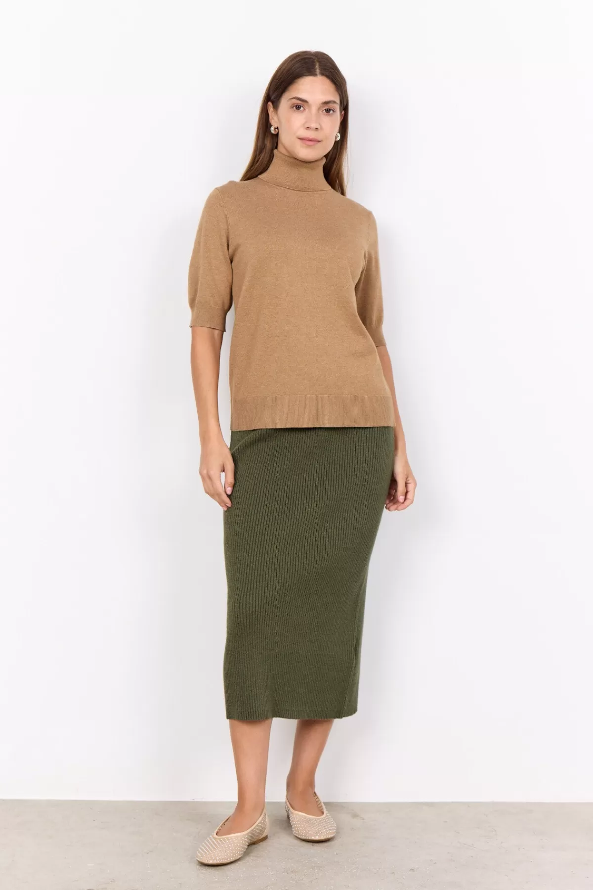 Soyaconcept Knitwear-SC-DOLLIE 740 Pullover Camel