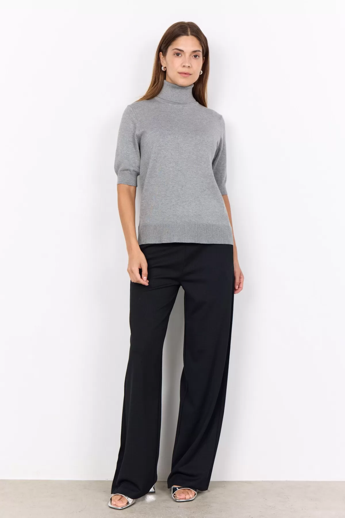 Soyaconcept Knitwear-SC-DOLLIE 740 Pullover Grey