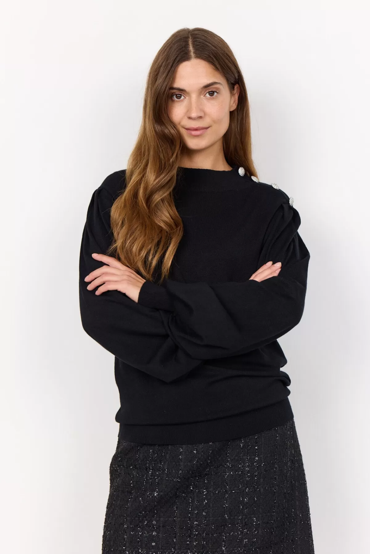 Soyaconcept Knitwear-SC-DOLLIE 745 Pullover Black