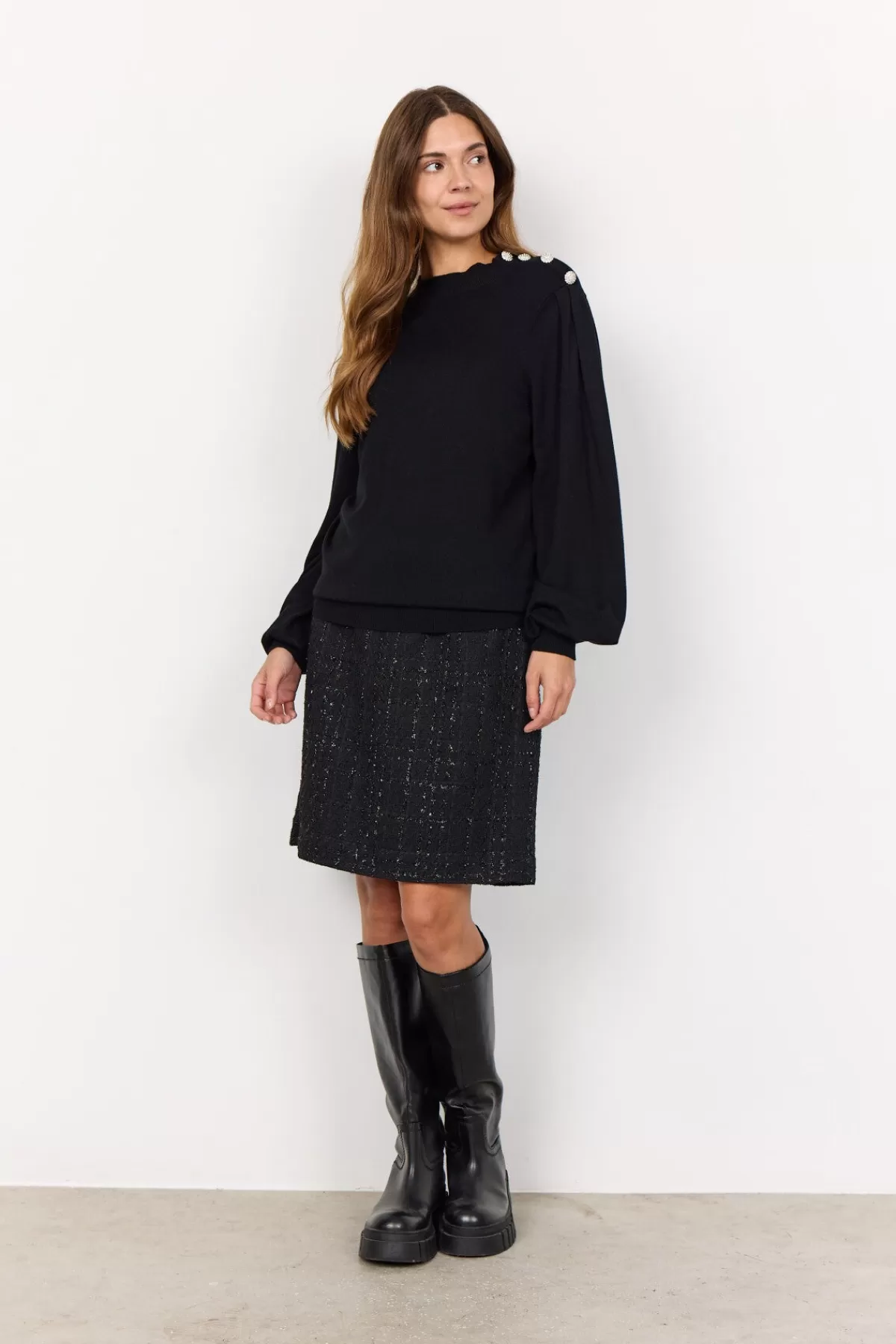 Soyaconcept Knitwear-SC-DOLLIE 745 Pullover Black