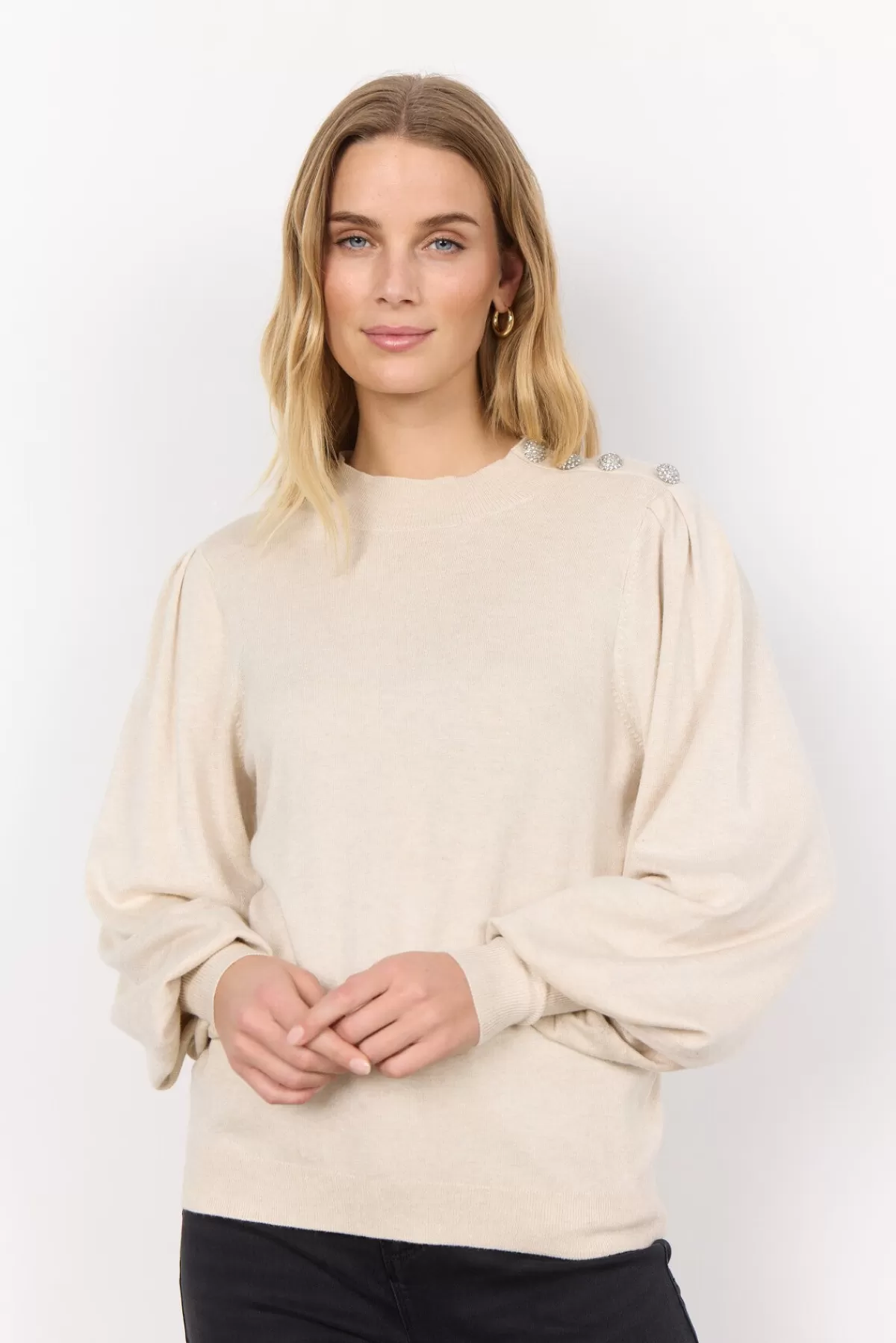 Soyaconcept Knitwear-SC-DOLLIE 745 Pullover Cream