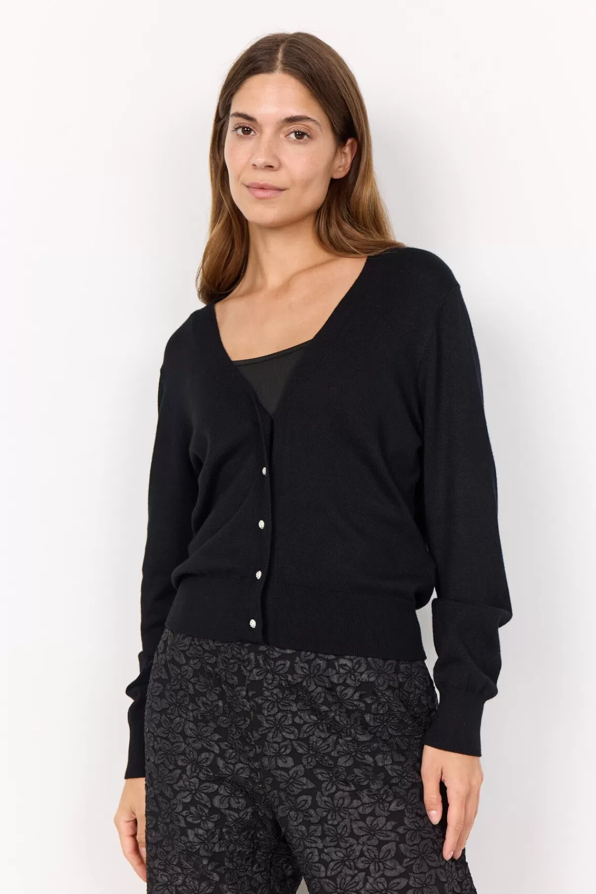 Soyaconcept Knitwear | Cardigans-SC-DOLLIE 746 Cardigan Black