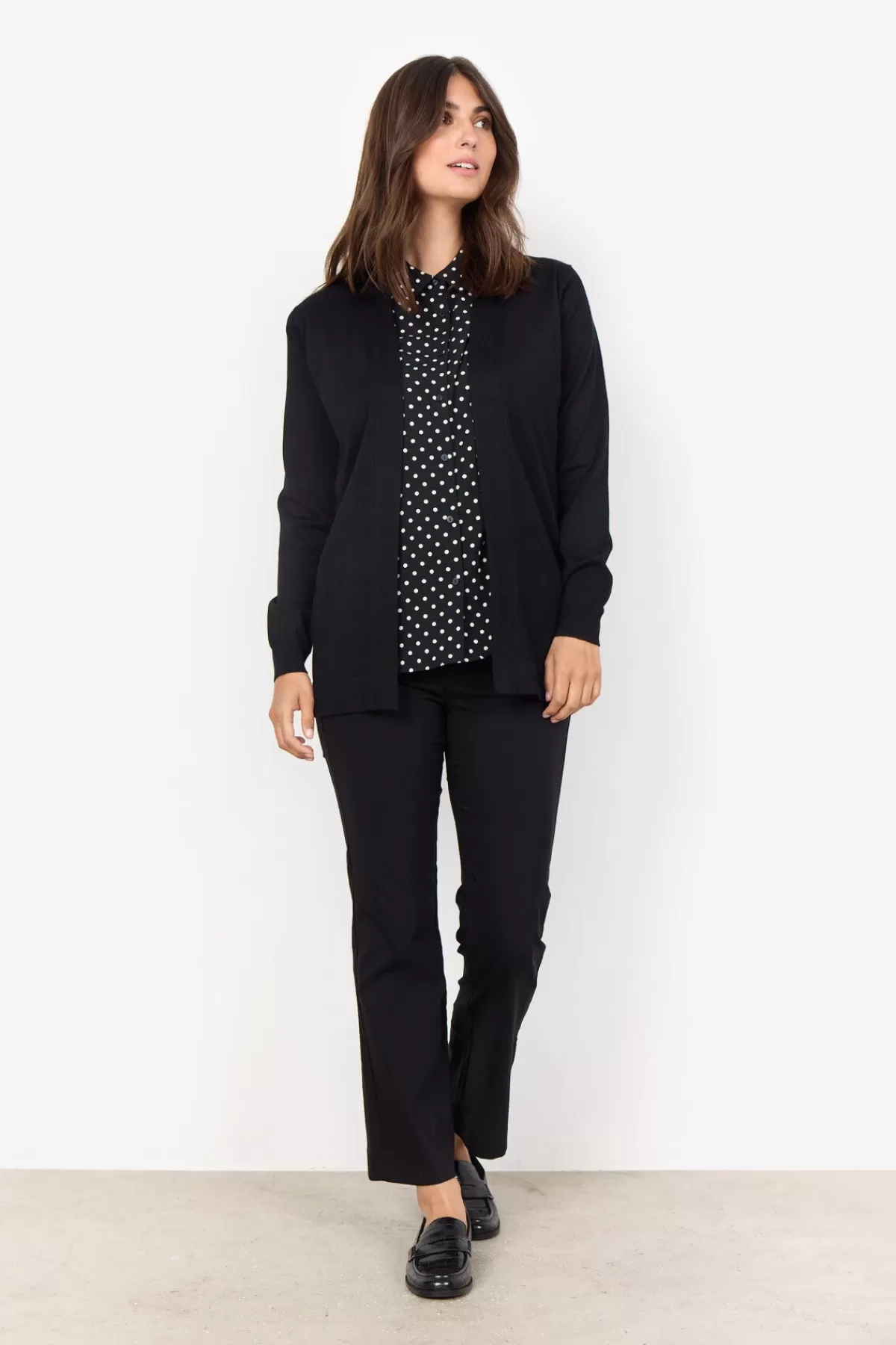 Soyaconcept Knitwear | Cardigans-SC-DOLLIE 759 Cardigan Black