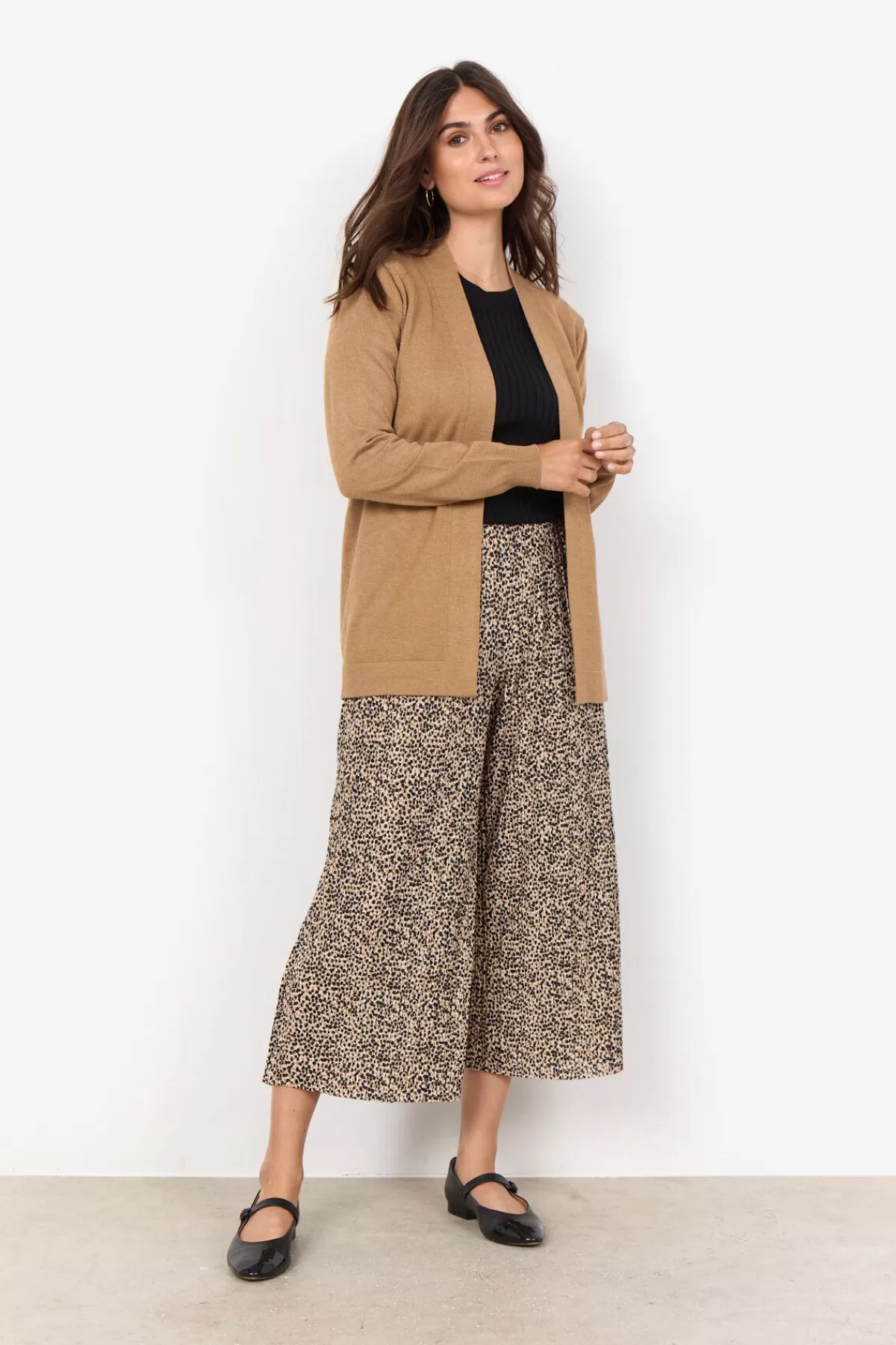 Soyaconcept Knitwear | Cardigans-SC-DOLLIE 759 Cardigan Camel