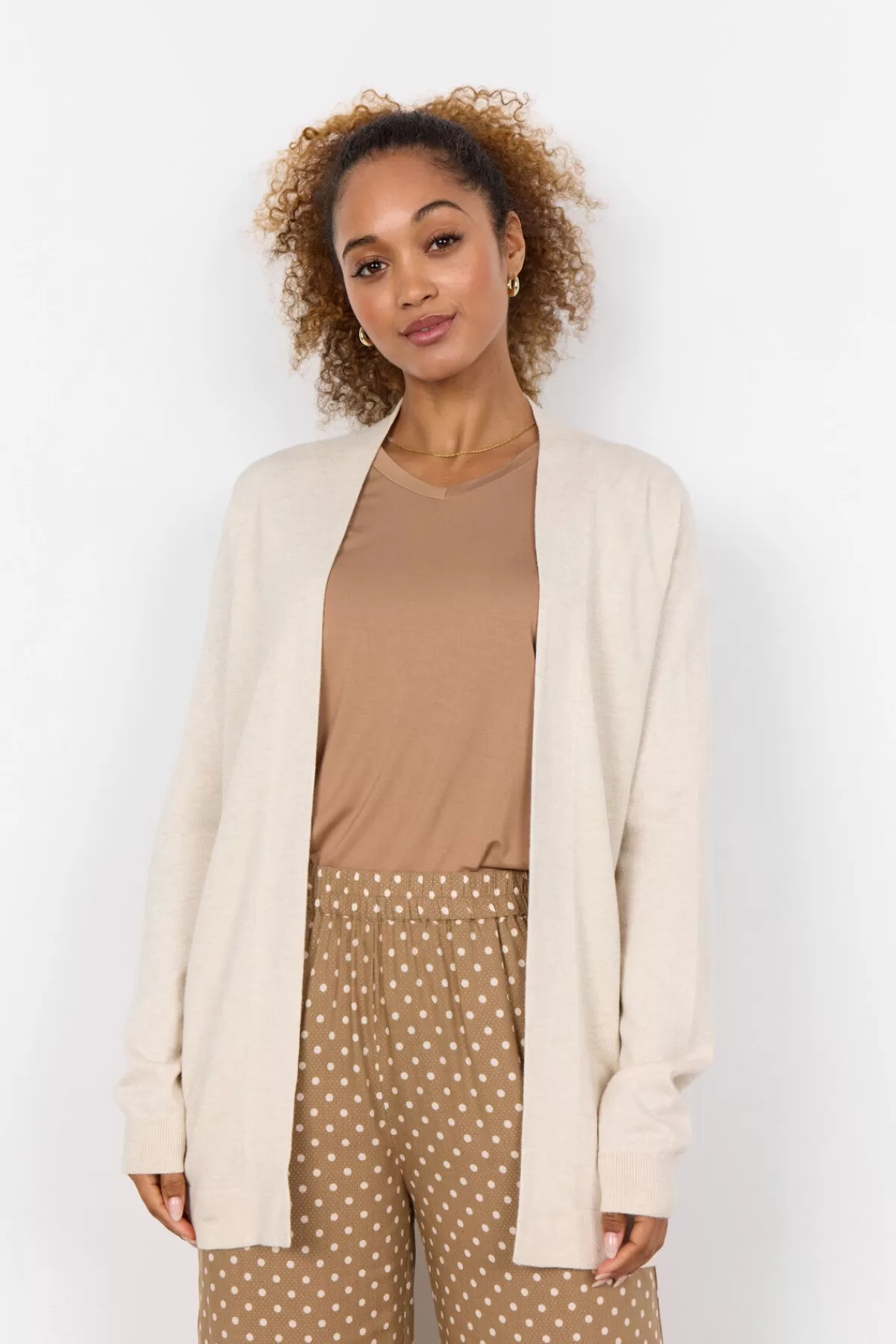 Soyaconcept Knitwear | Cardigans-SC-DOLLIE 759 Cardigan Cream