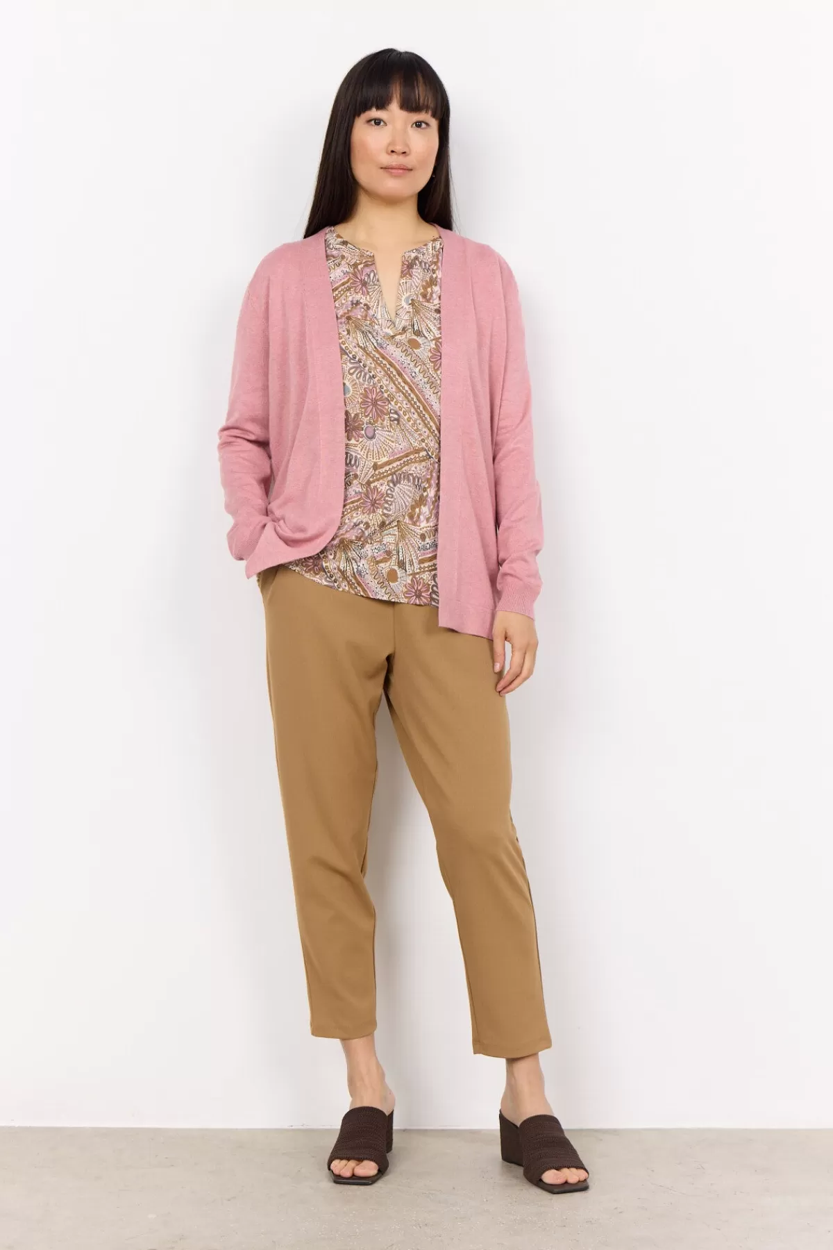 Soyaconcept Knitwear | Cardigans-SC-DOLLIE 759 Cardigan Rose