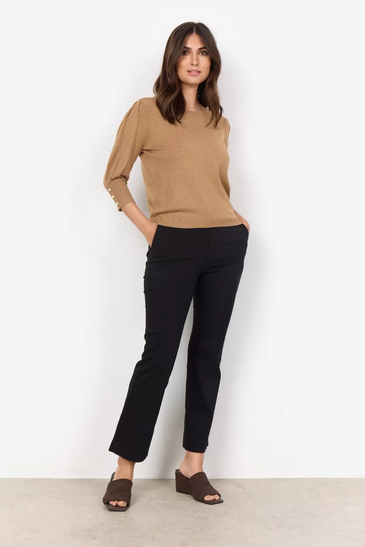 Soyaconcept Knitwear-SC-DOLLIE 762 Pullover Camel