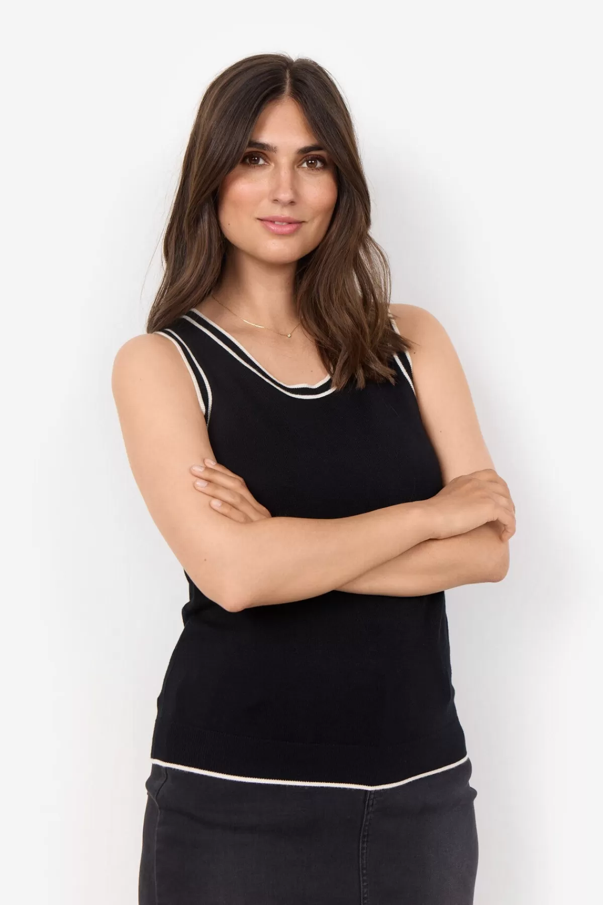 Soyaconcept T-Shirts And Tops-SC-DOLLIE 763 Top Black