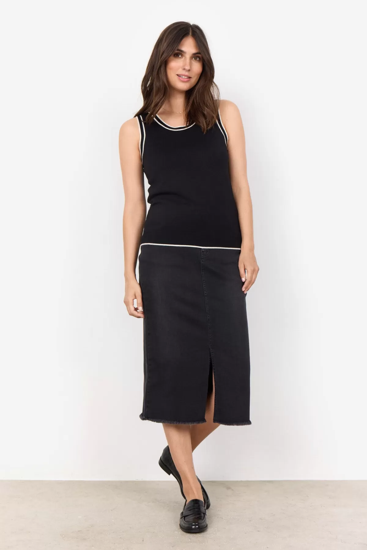 Soyaconcept T-Shirts And Tops-SC-DOLLIE 763 Top Black