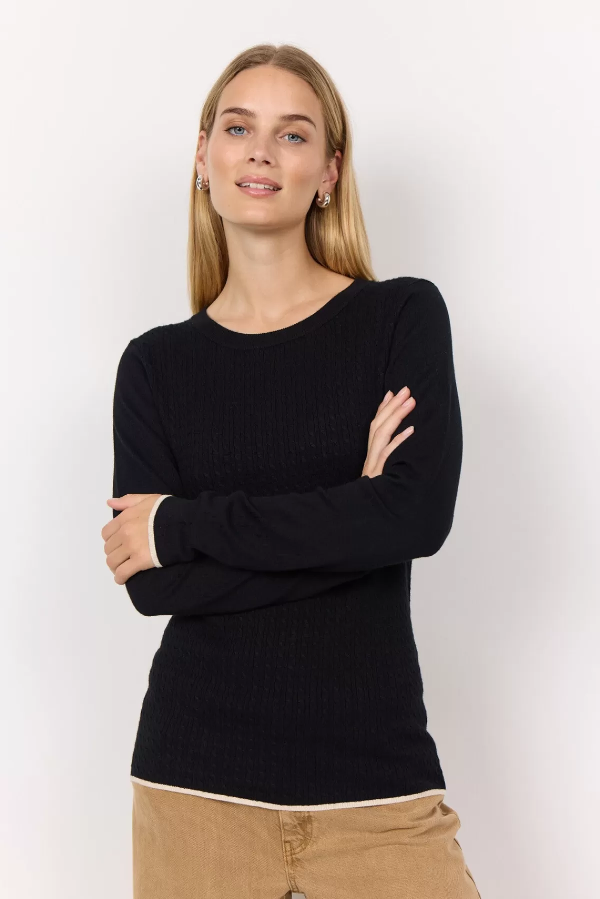 Soyaconcept Knitwear-SC-DOLLIE 767 Pullover Black