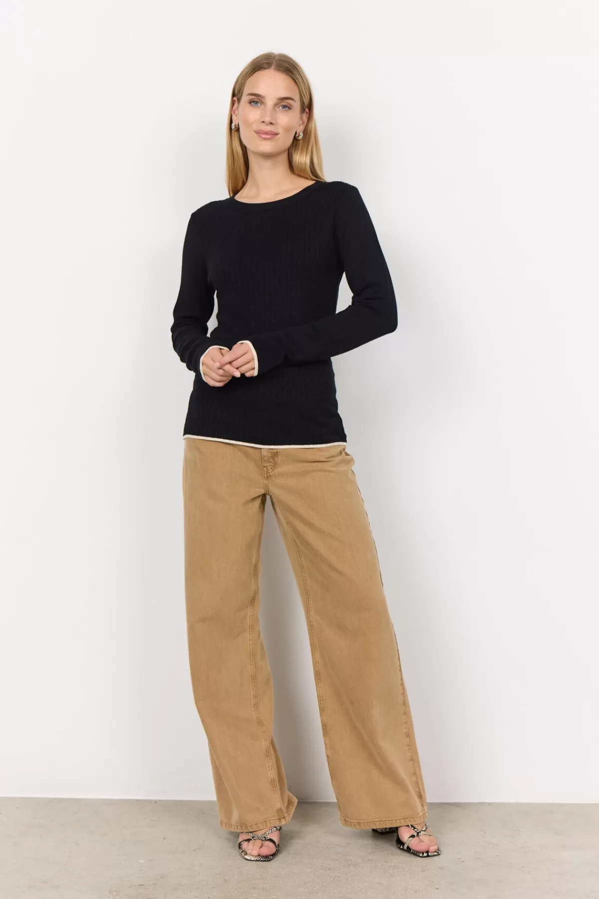 Soyaconcept Knitwear-SC-DOLLIE 767 Pullover Black