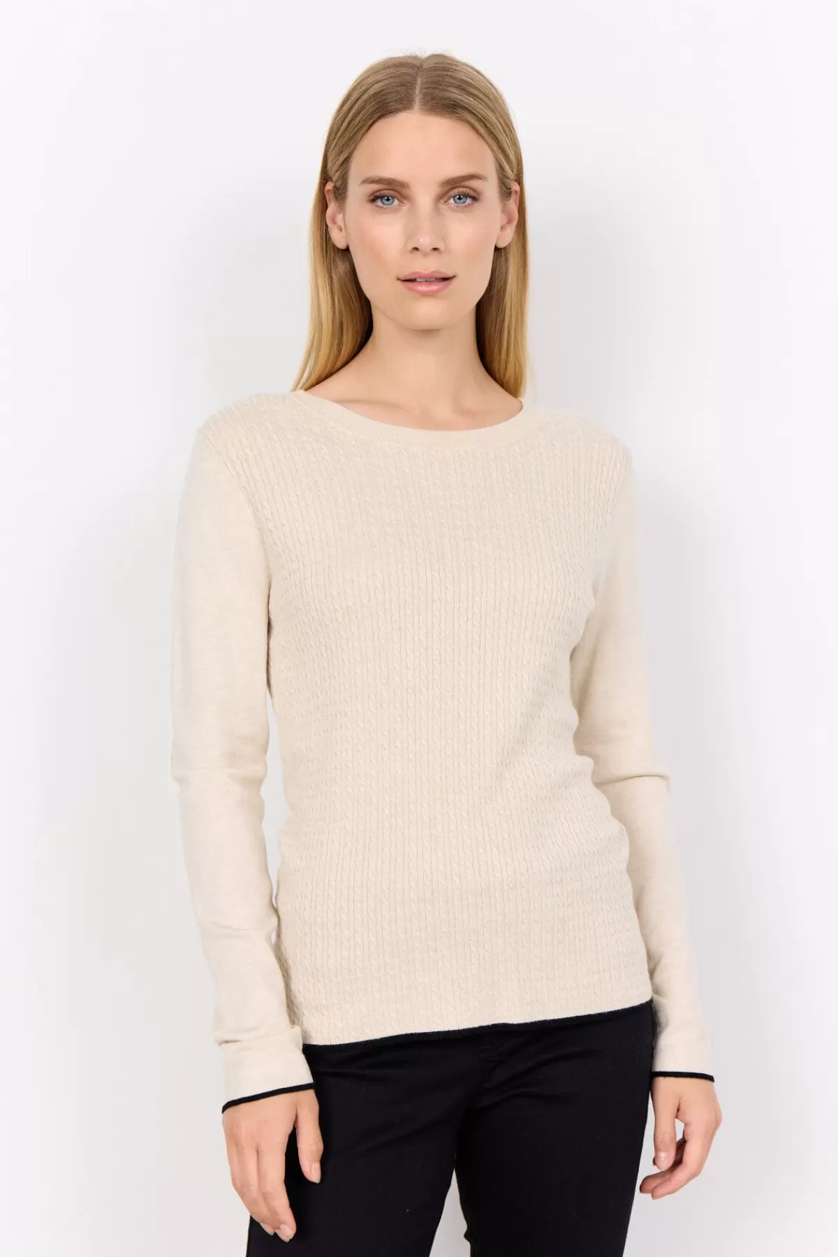 Soyaconcept Knitwear-SC-DOLLIE 767 Pullover Cream