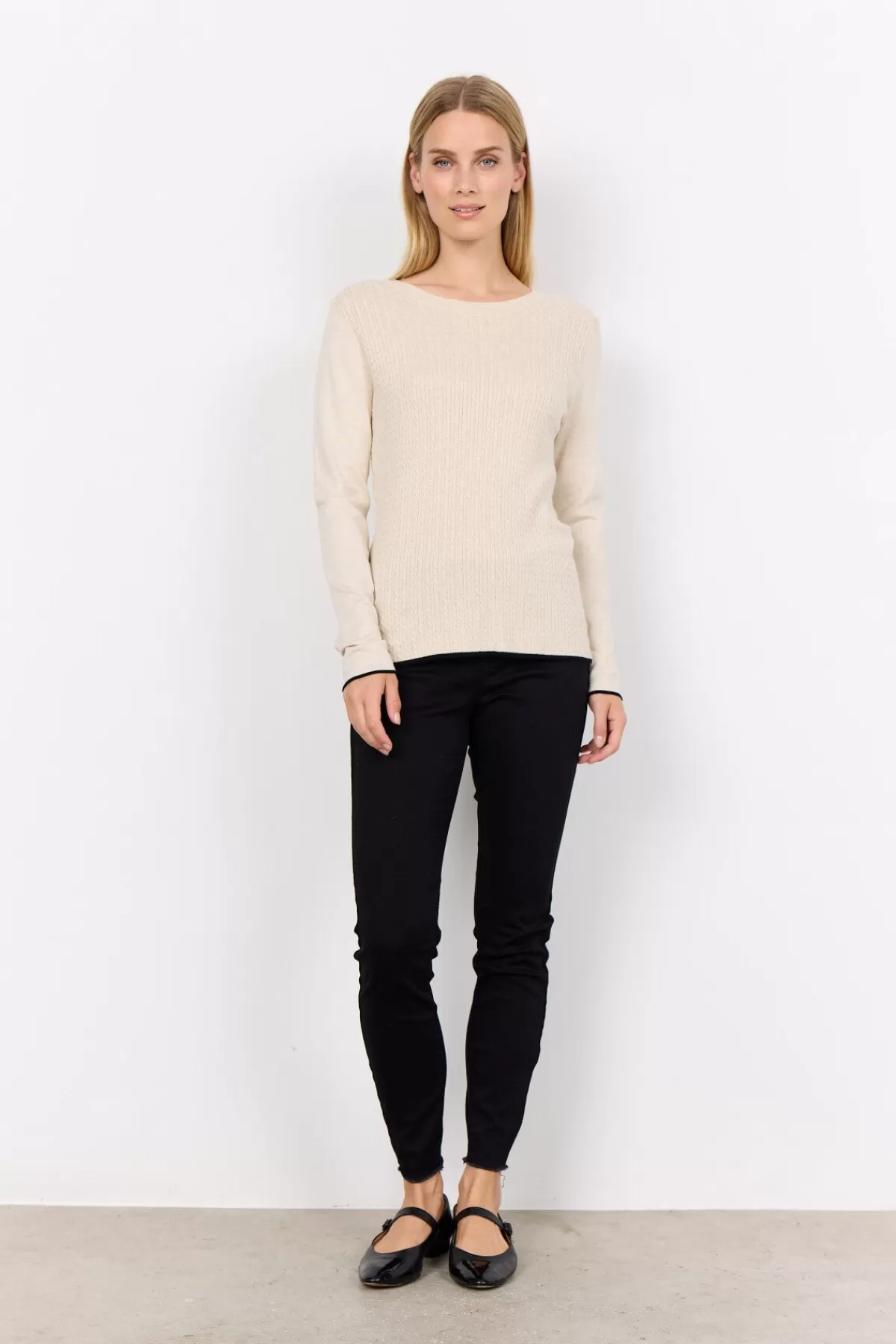 Soyaconcept Knitwear-SC-DOLLIE 767 Pullover Cream