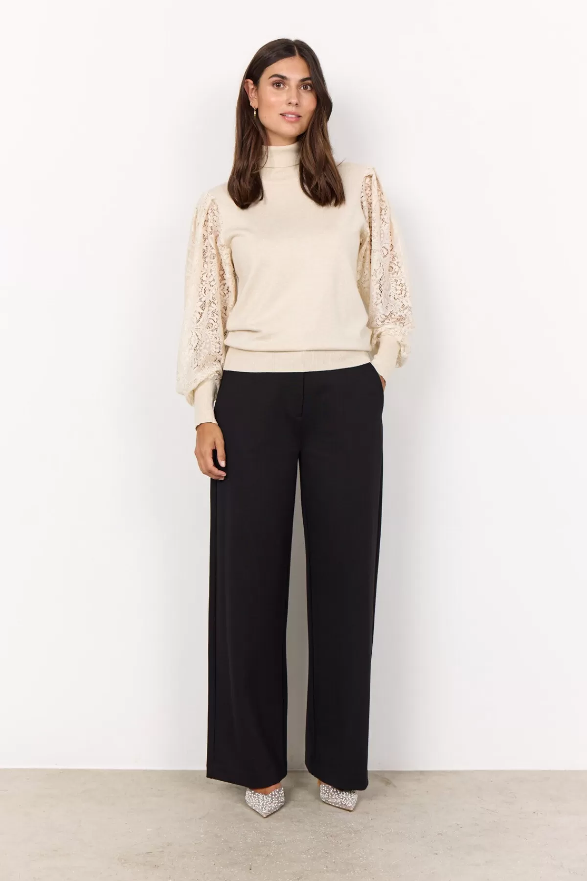 Soyaconcept Knitwear-SC-DOLLIE 771 Pullover Cream