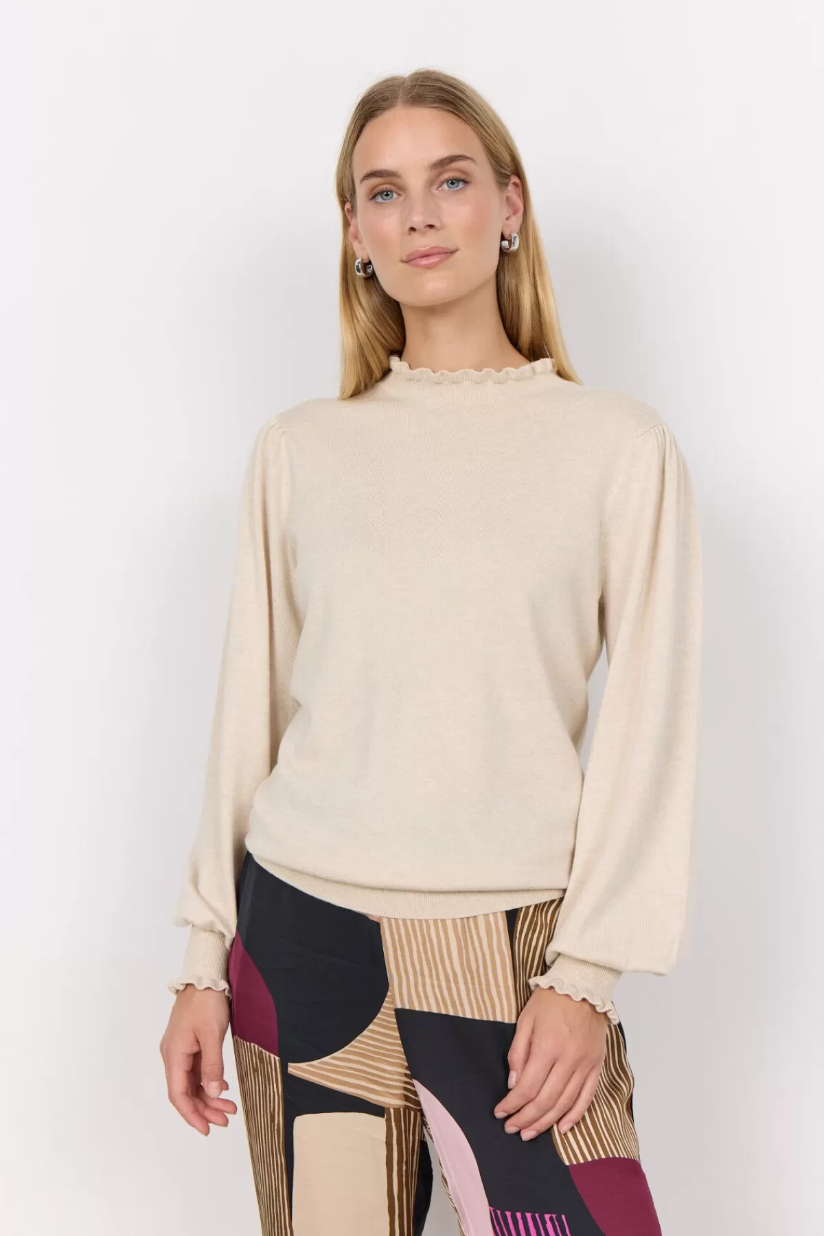 Soyaconcept Knitwear-SC-DOLLIE 772 Pullover Cream