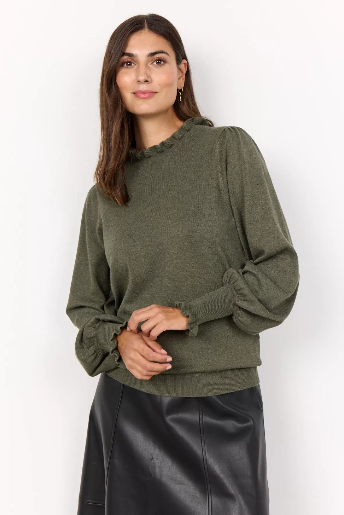 Soyaconcept Knitwear-SC-DOLLIE 772 Pullover Dark green