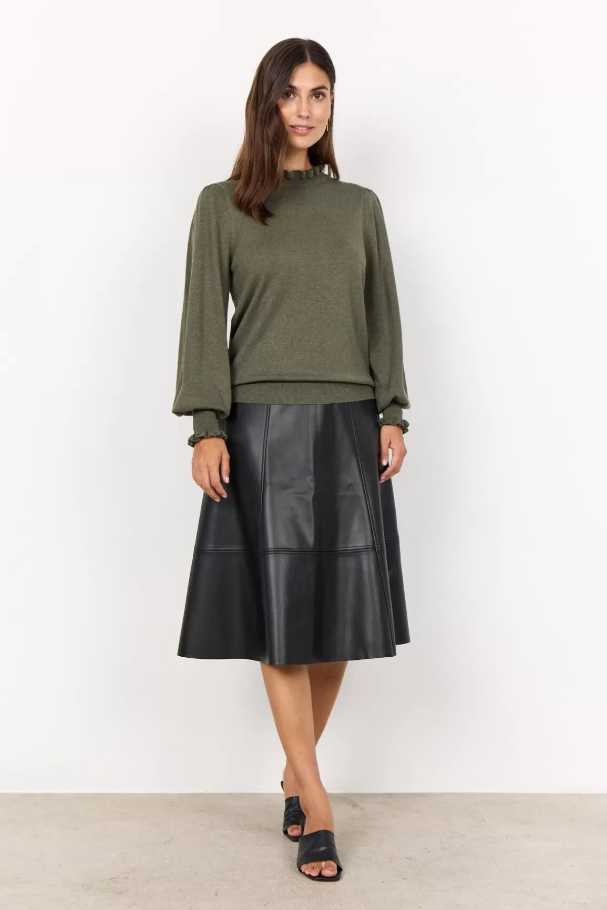 Soyaconcept Knitwear-SC-DOLLIE 772 Pullover Dark green